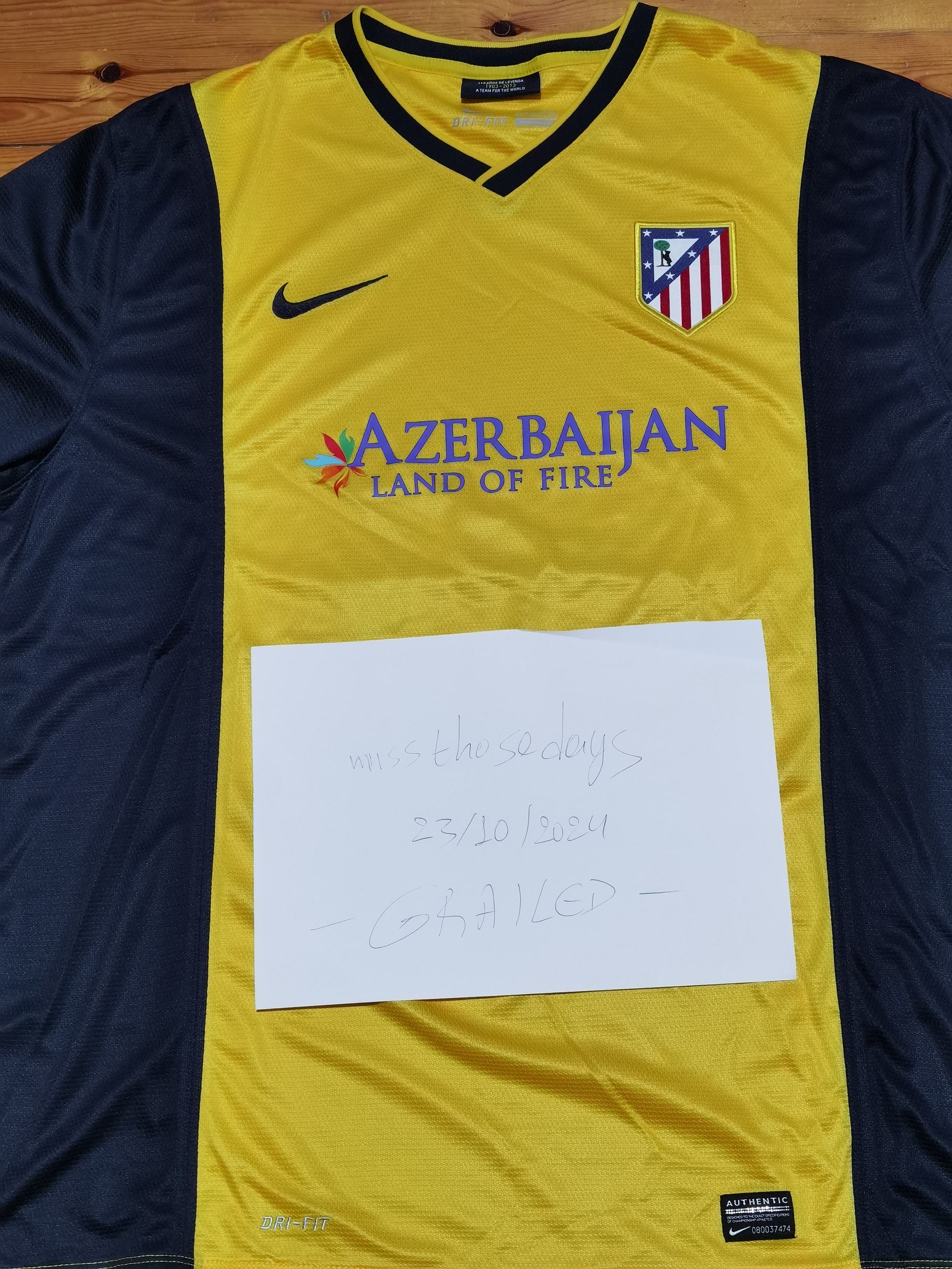 Nike Nike Atletico Madrid Away Football Shirt 2013/14 544417-705 Size US XXL / EU 58 / 5 - 4 Thumbnail