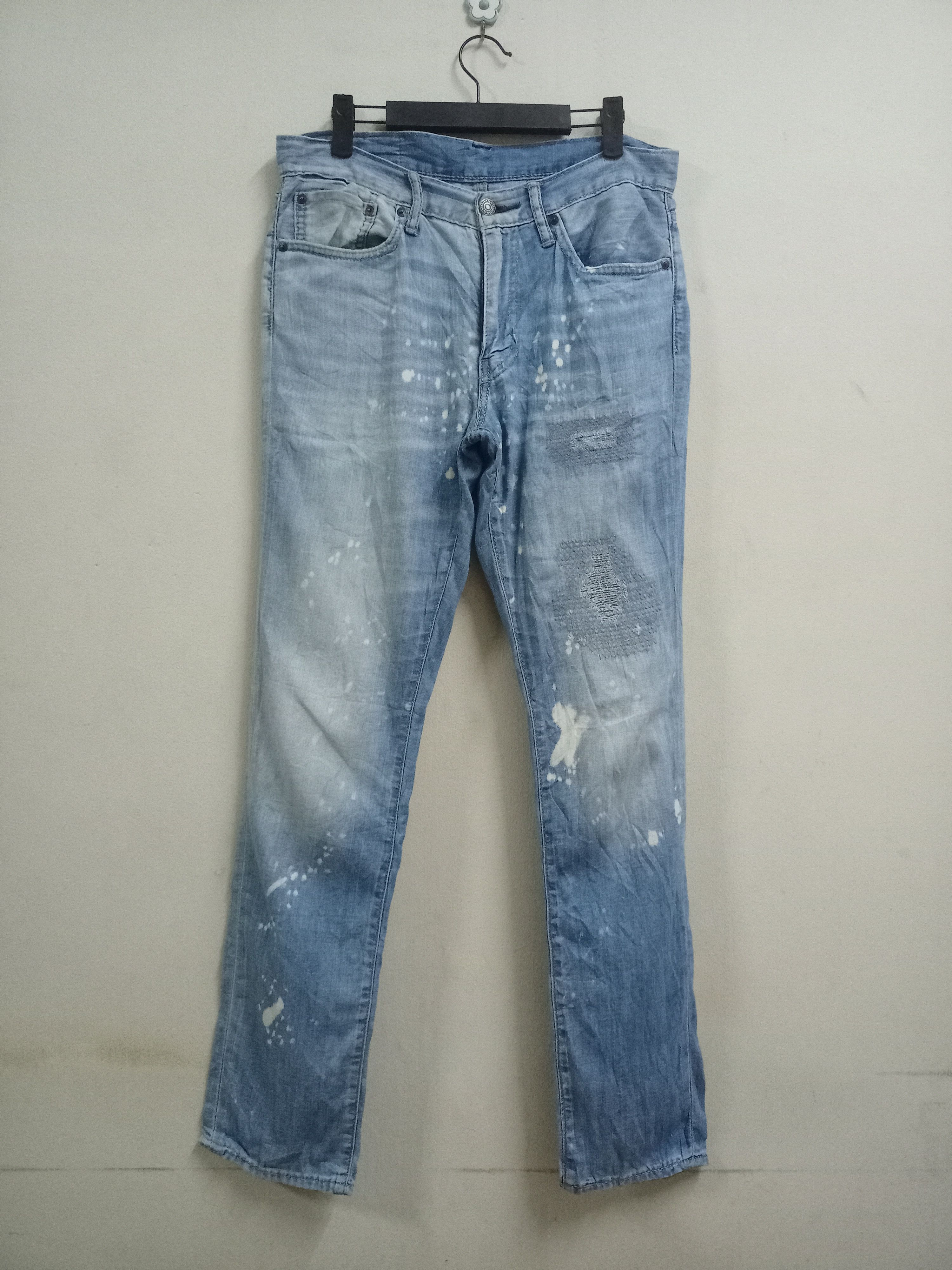Vintage Levis 511 Acid Wash Style Distressed Jeans 33x31
