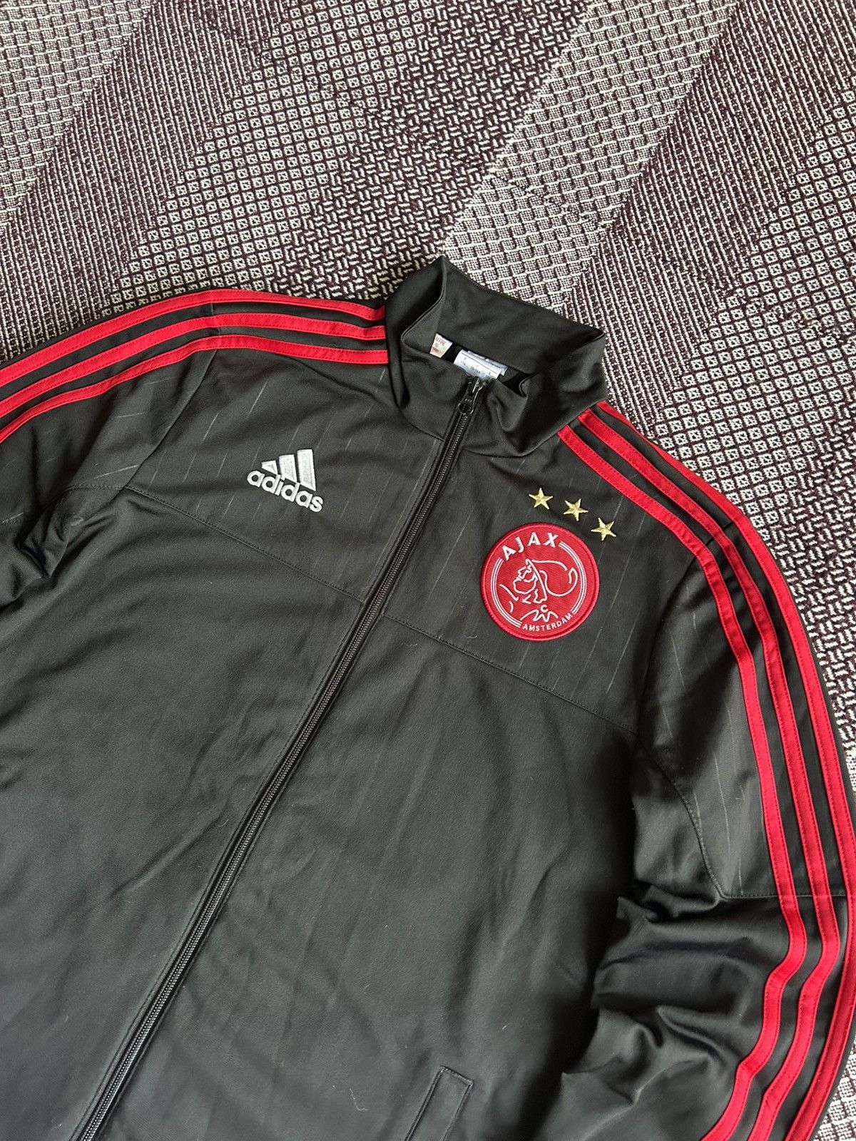 Adidas Vintage Adidas x Ajax Amsterdam Football Zip Hoodie Jacket Size US S / EU 44-46 / 1 - 3 Thumbnail