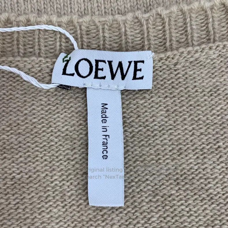 Loewe Loewe Multicolor Logo Embroidered Cashmere Crewneck Long S Size S / US 4 / IT 40 - 6 Thumbnail
