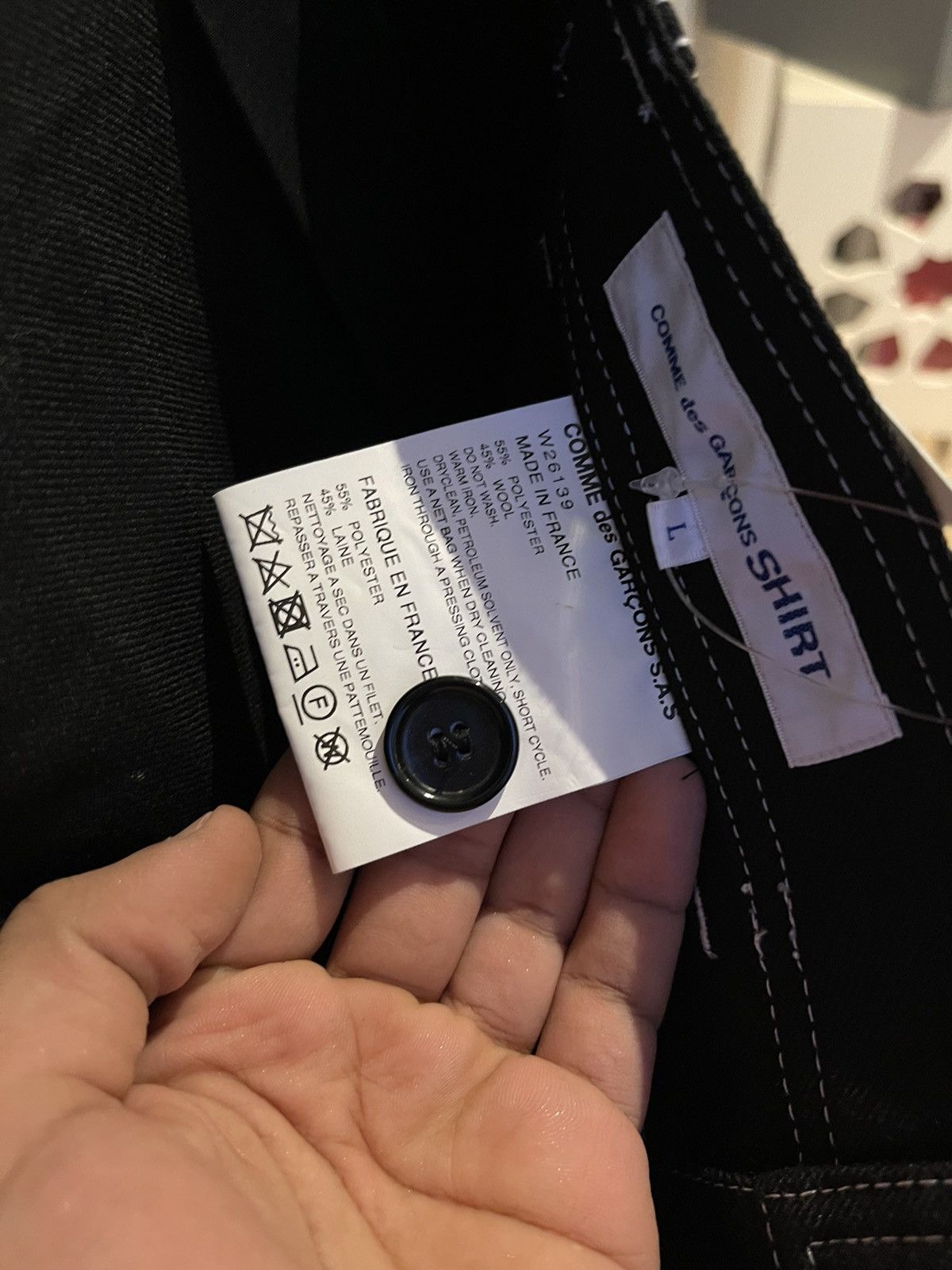 Comme des Garcons Comme des Garcons Shirt AW18 Two-ways Black Pants Size US 32 / EU 48 - 12 Thumbnail