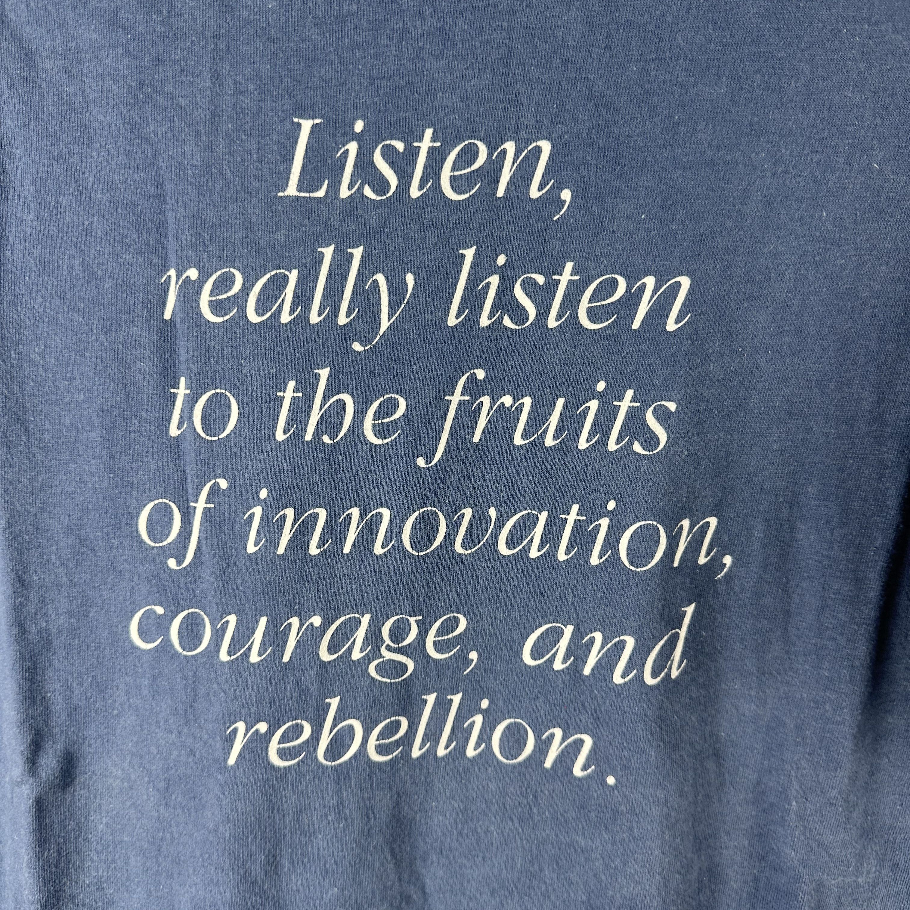 Vintage 90s Hear Music Innovation Courage Rebellion Typography Tee Size US L / EU 52-54 / 3 - 2 Thumbnail