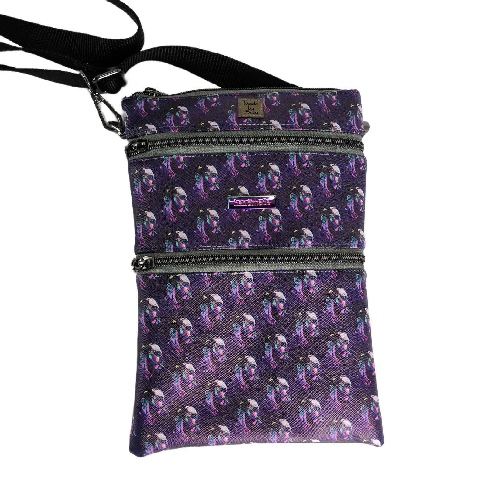 Handmade NWOT Post Malone Print Custom Made By Suzy Crossbody Bag Size ONE SIZE - 12 Thumbnail