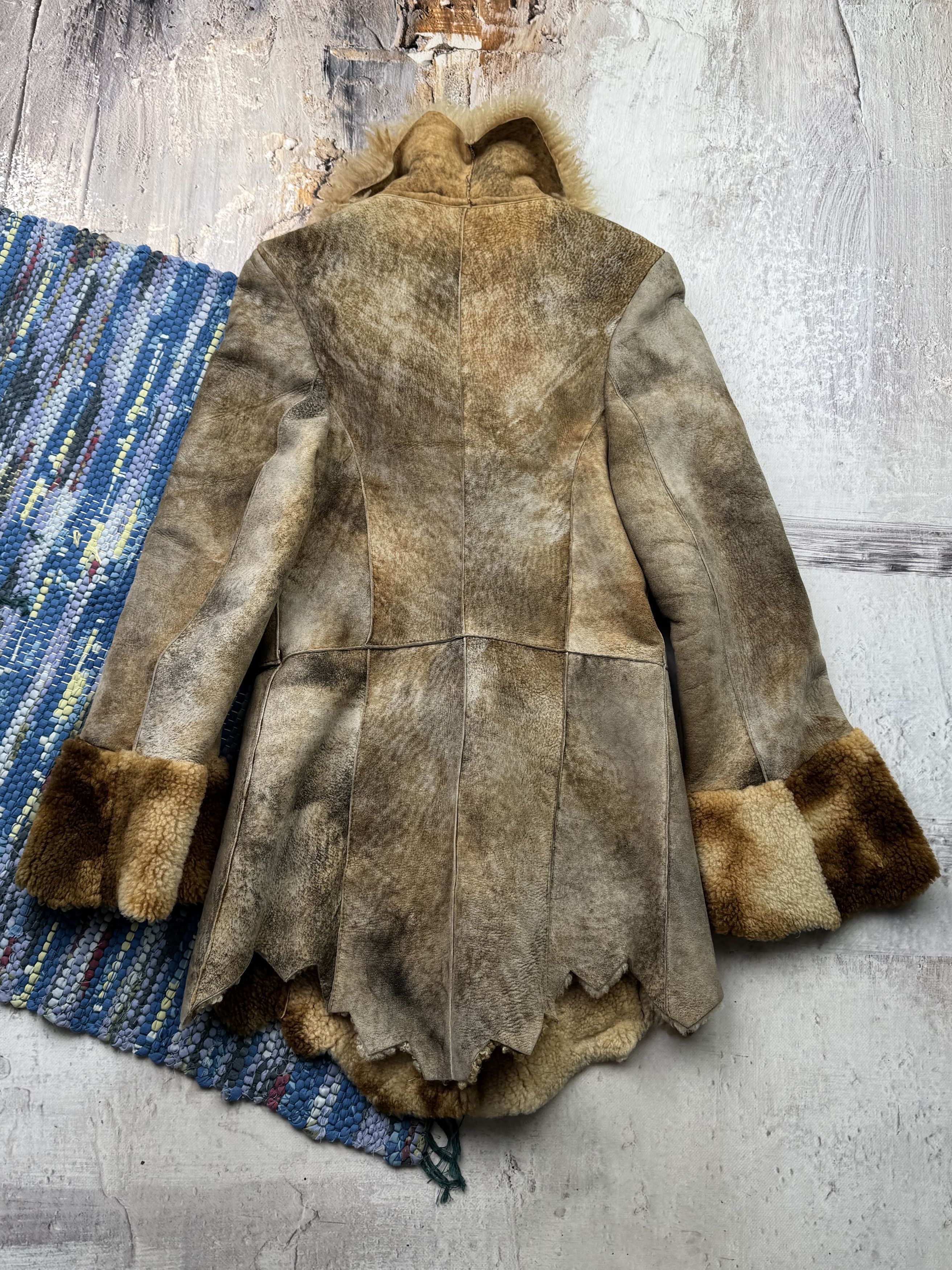 Vintage Vintage Real Sheepskin Faded Jacket A678D15(466) Size XS / US 0-2 / IT 36-38 - 11 Thumbnail