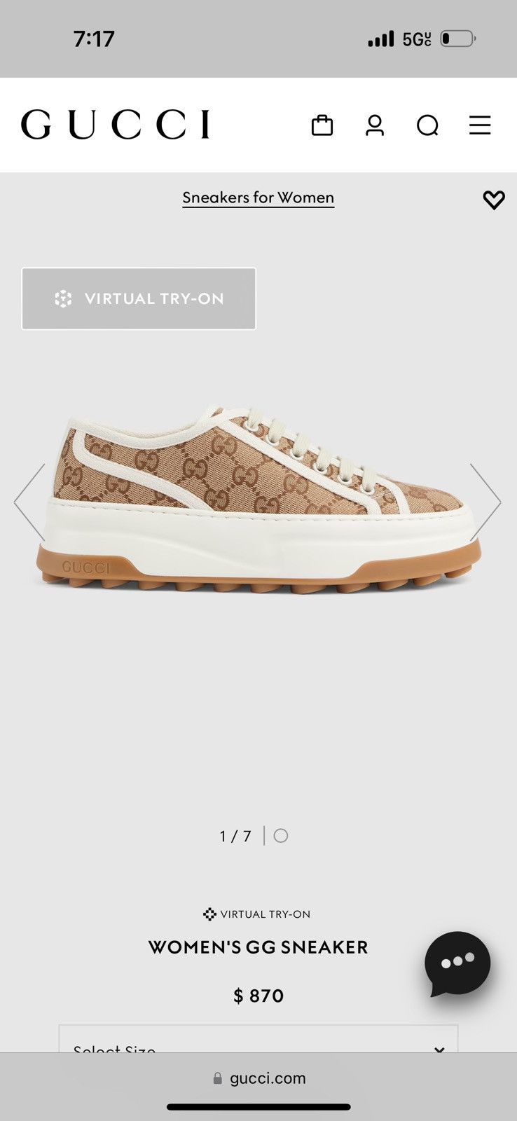 Gucci Gucci Tennis 1977 GG Sneaker Size US 9 / EU 42 - 21 Thumbnail