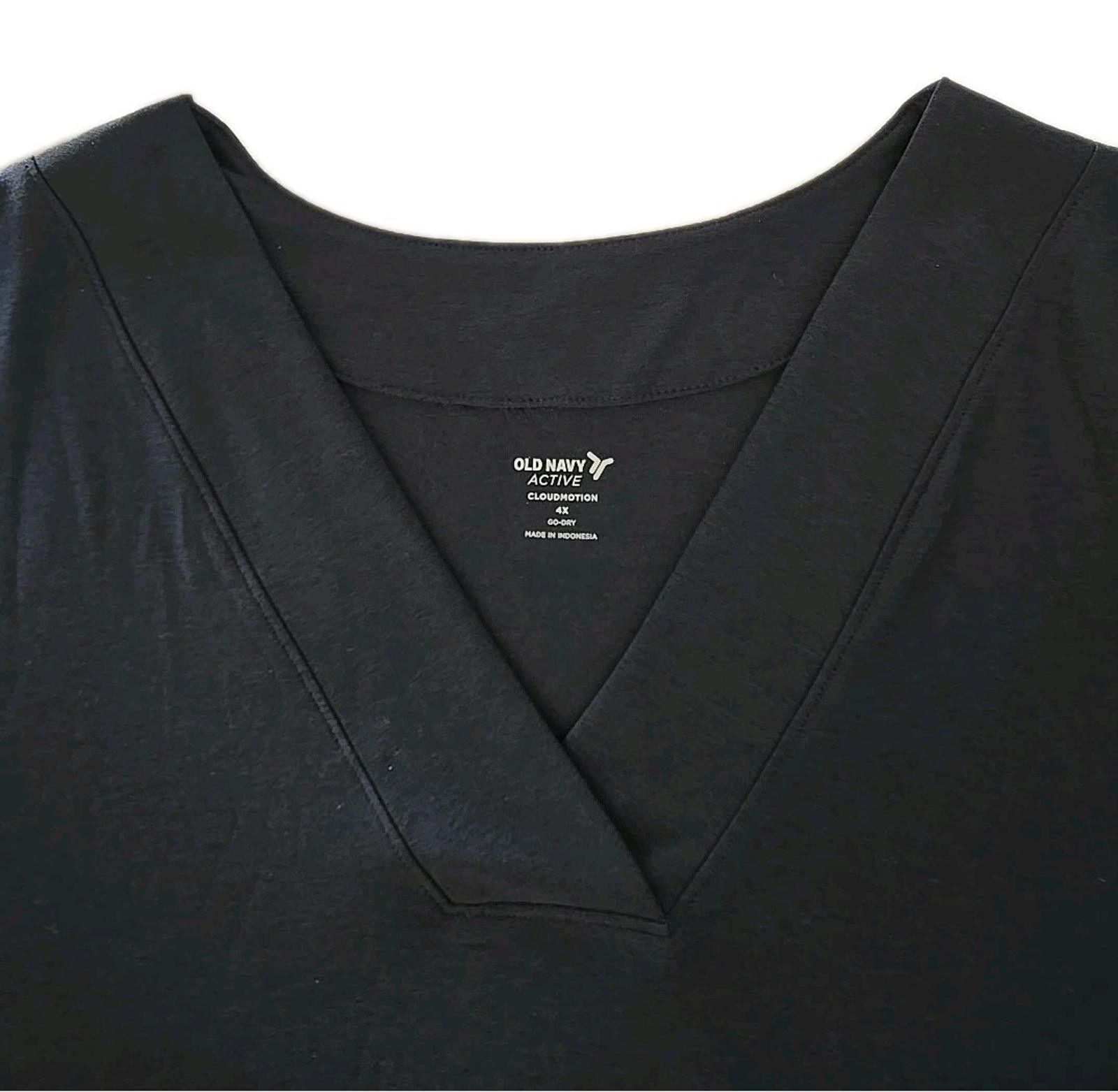 Old Navy NWT OLD NAVY ACTIVE Sz 4X V-Neck Sleeveless Top CLOUDMOTION Size 4XL / US 24-26 - 3 Thumbnail