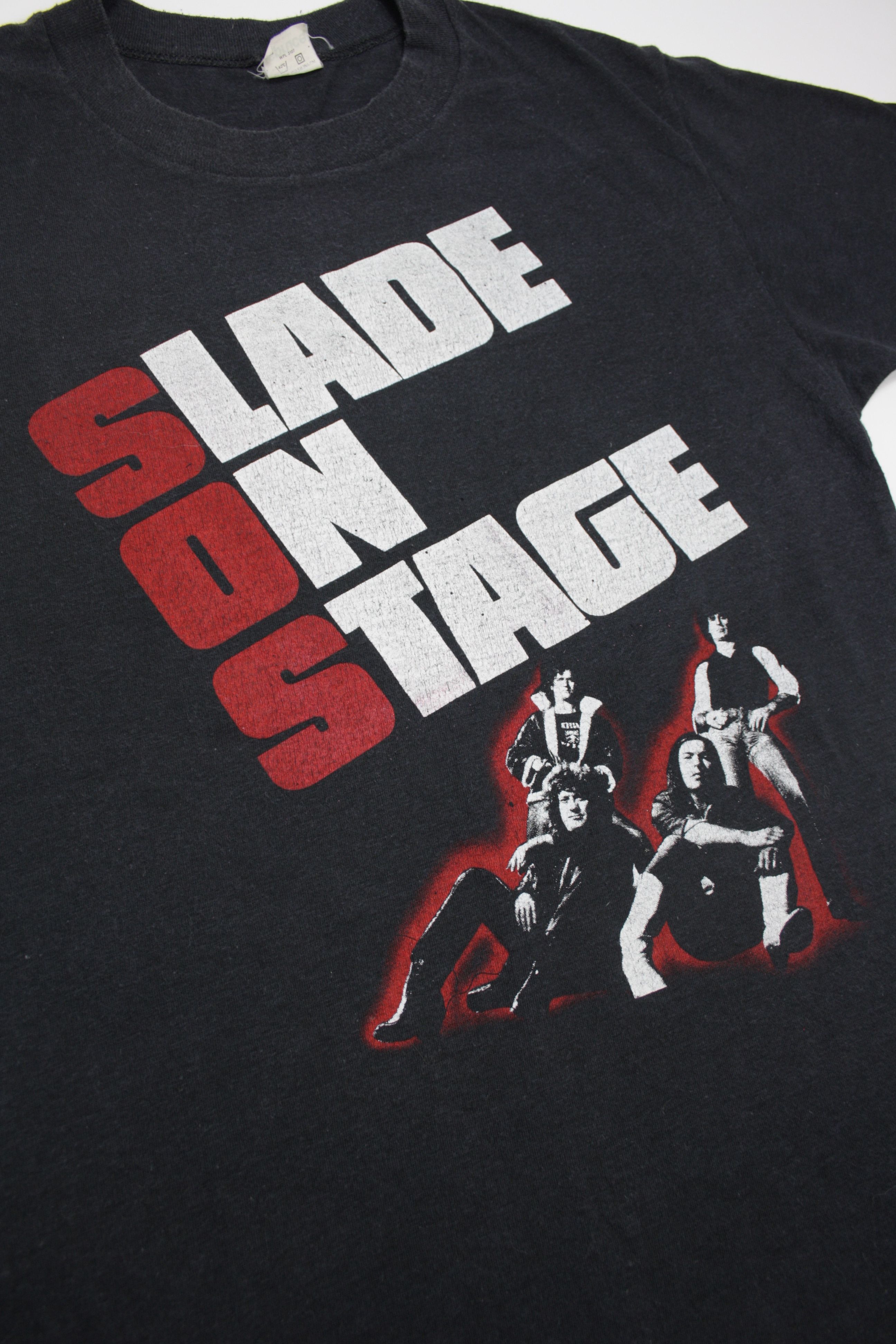 Band Tees × Vintage Slade On Stage 1982 Album Promo Christmas Tour T-Shirt Size L / US 10 / IT 46 - 2 Thumbnail