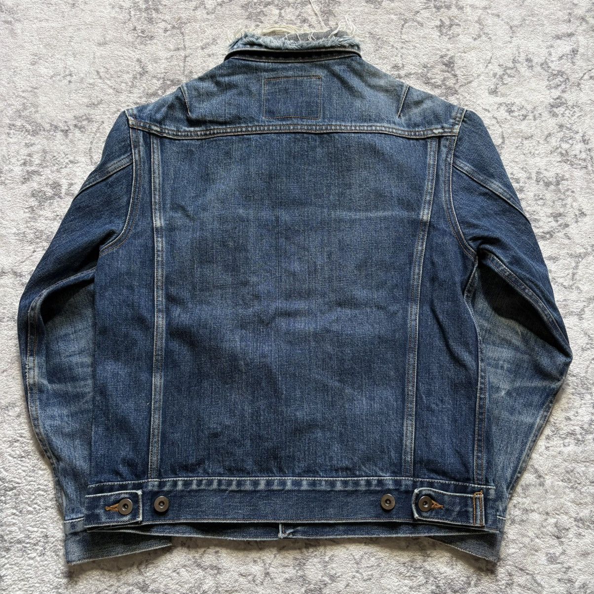 20471120 20471120 Double Sex 6 Pocket Distressed Denim Jacket Blue Size US S / EU 44-46 / 1 - 6 Thumbnail