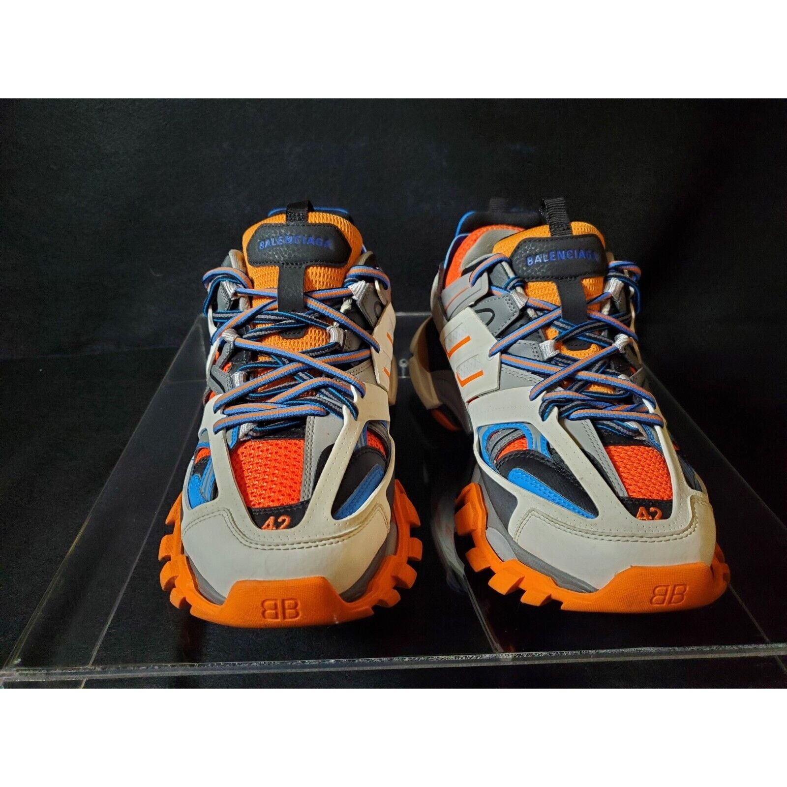 Balenciaga Balenciaga Track Men Sneakers Orange Blue White US9 - Rares Size US 9 / EU 42 - 3 Thumbnail