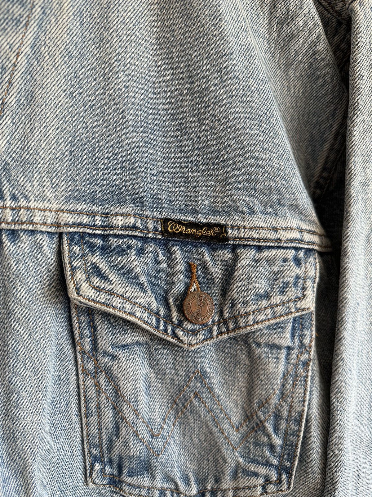 Vintage × Wrangler Wrangler denim jacket vintage streetwear Size US L / EU 52-54 / 3 - 4 Thumbnail