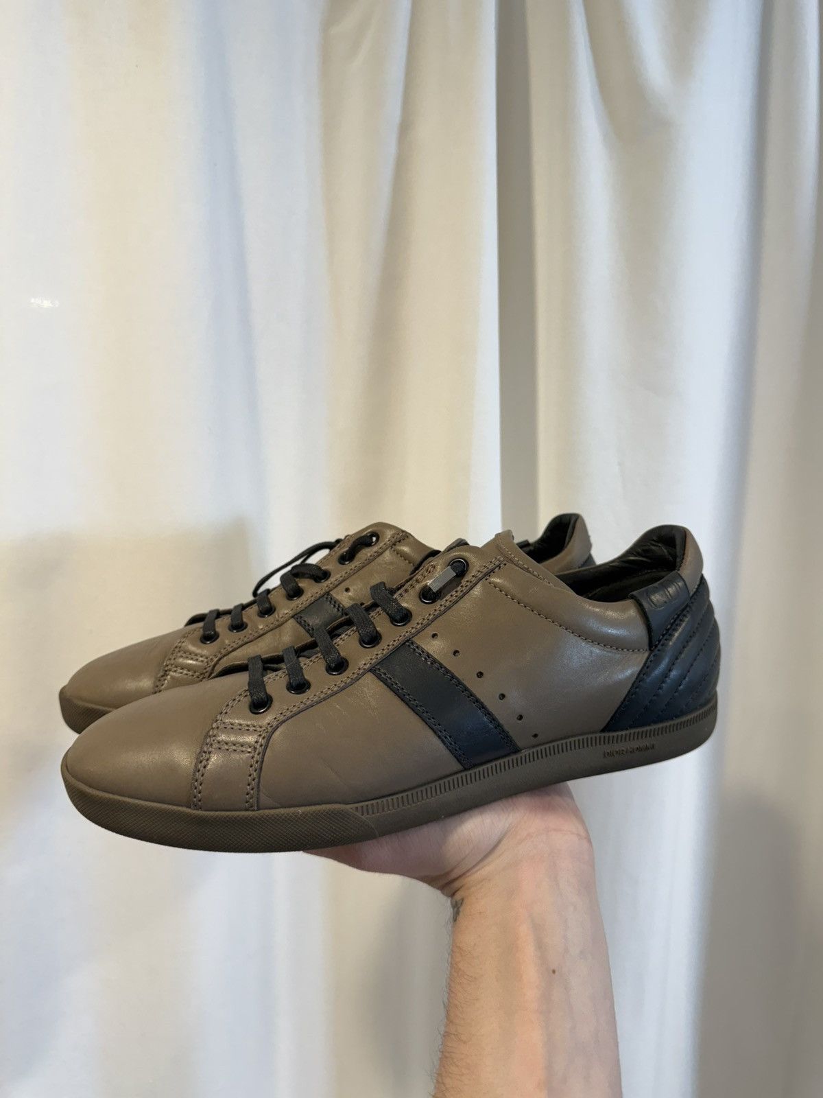 Dior Dior Homme Autumn 2005 by Hedi Slimane Calfskin Army Trainer Size US 8.5 / EU 41-42 - 1 Thumbnail