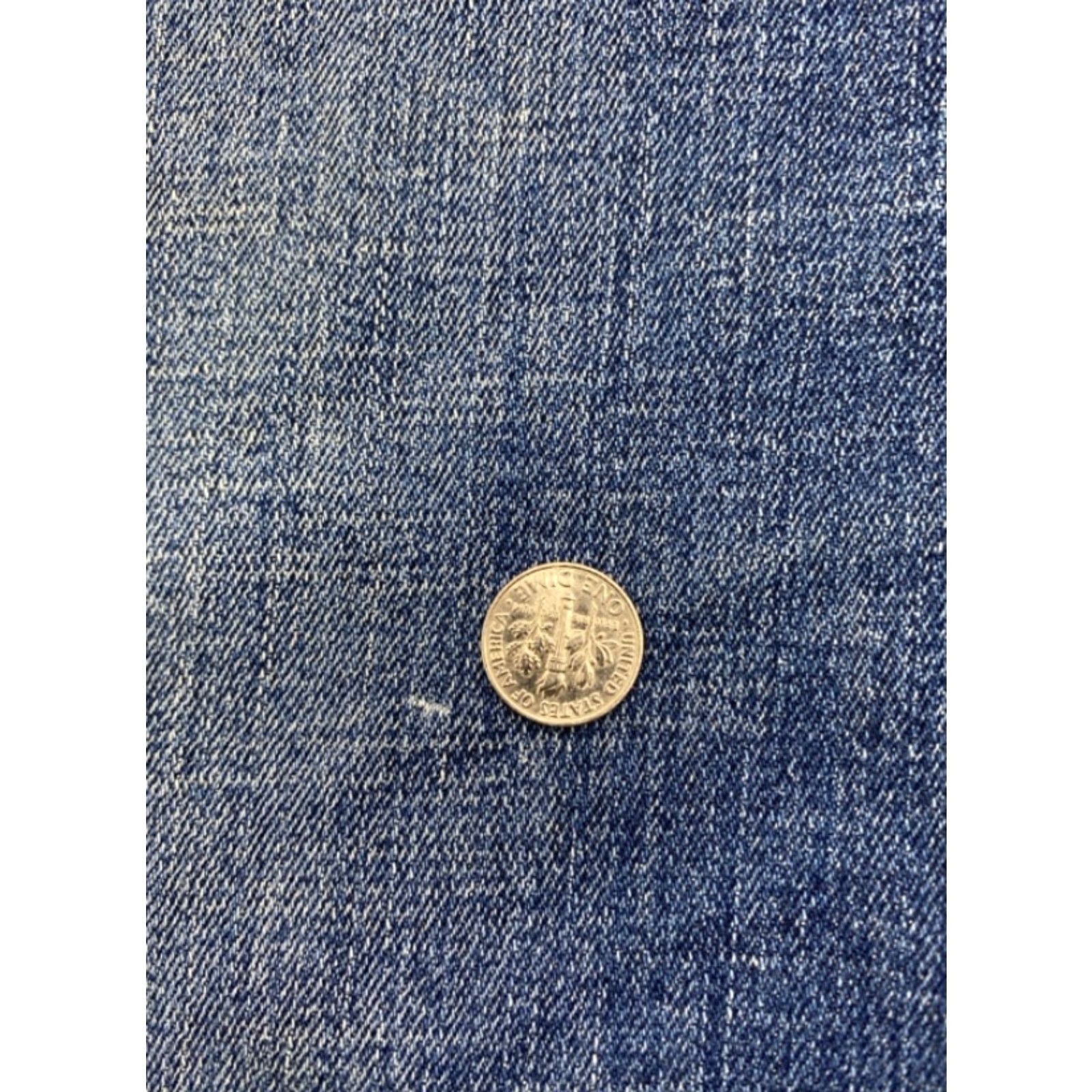 Denime AXEL Jeans Denim 36x32 Athletic Mens 5-Pocket Straight Blue Cotton Spandex Medium Wash Regular Rise Button Zip 36 Inseam 38 Waist Size US 36 / EU 52 - 6 Thumbnail