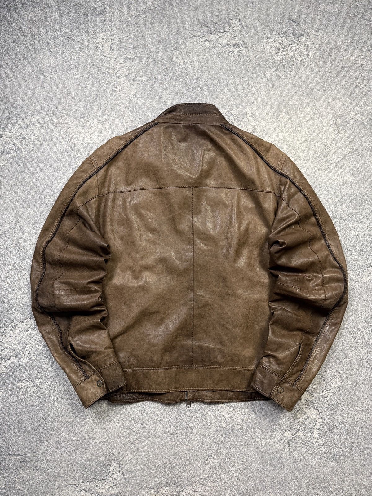 Gimo's Gimos Pelle Leather Bomber Jacket Japanse Style Size US L / EU 52-54 / 3 - 9 Thumbnail