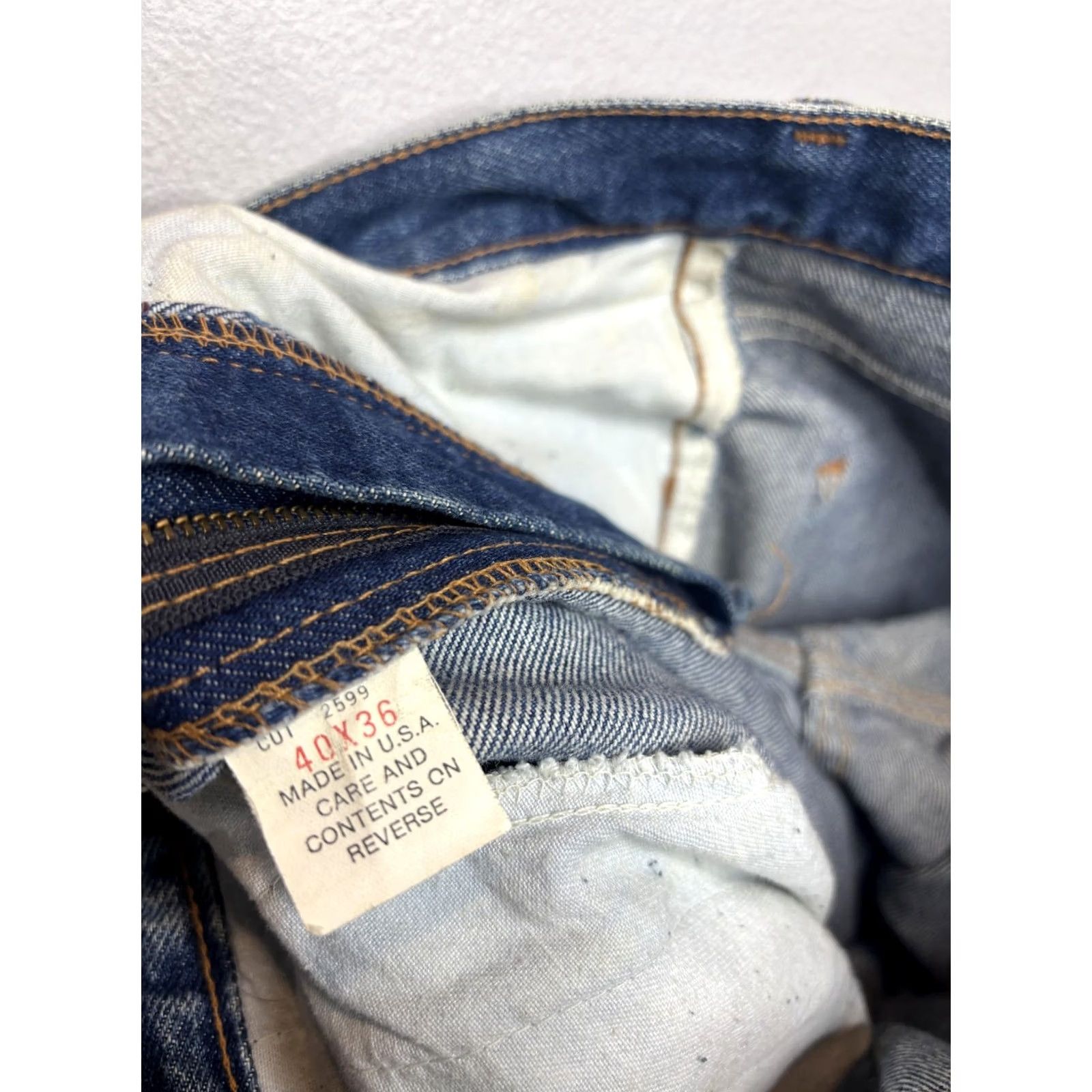 Harley Davidson Vintage Harley-Davidson Jeans Mens 40x36 Blue Tapered Eagle Patch USA 90s Mens Jeans Blue Denim Size US 40 / EU 56 - 7 Thumbnail