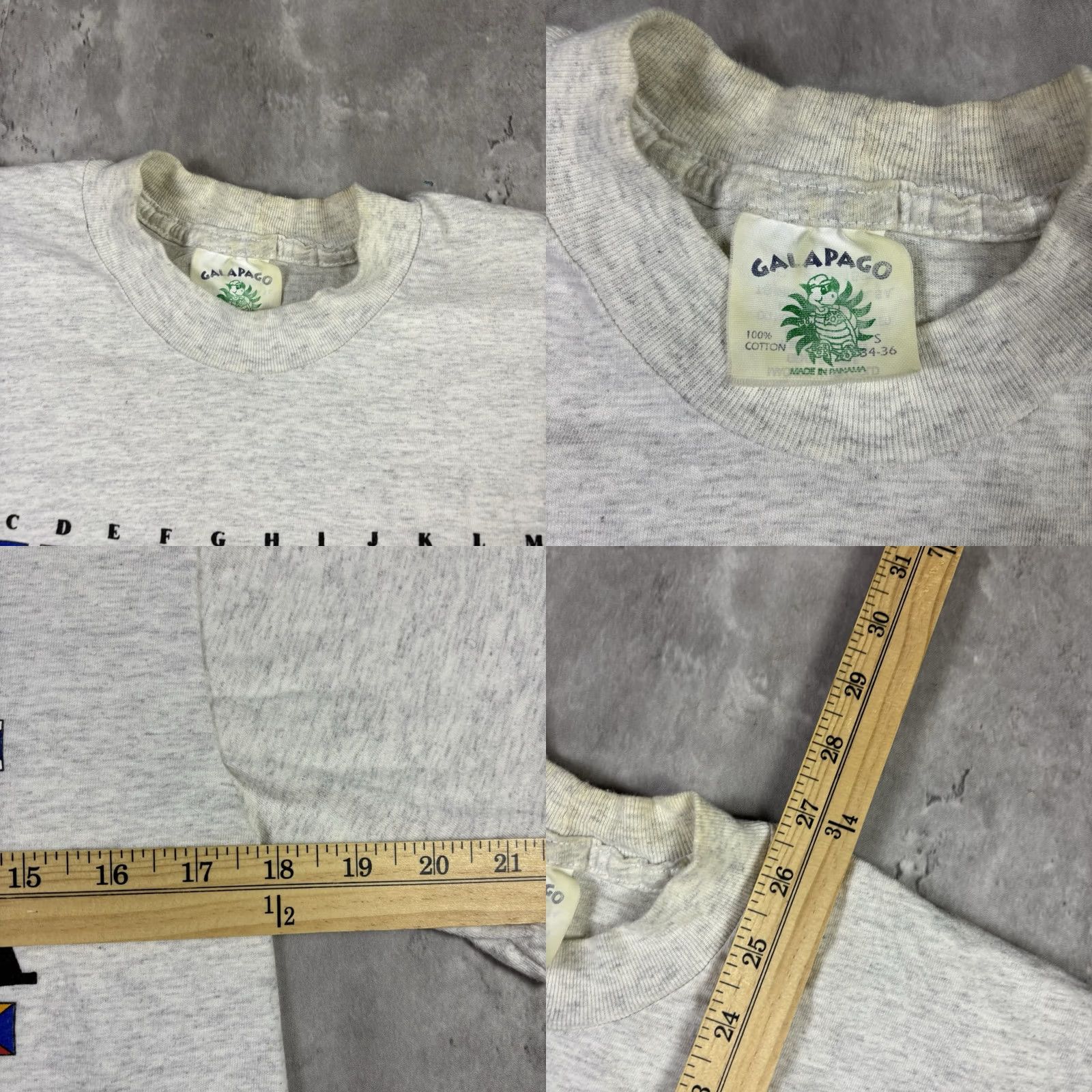 Vintage VINTAGE Panama Flag Art T Shirt Gray Adult Small Shirt Mens 90s Graphic Print Crew Neck Short Sleeve Cotton Knit Vintage Theme Art USA 90s Size US S / EU 44-46 / 1 - 8 Thumbnail
