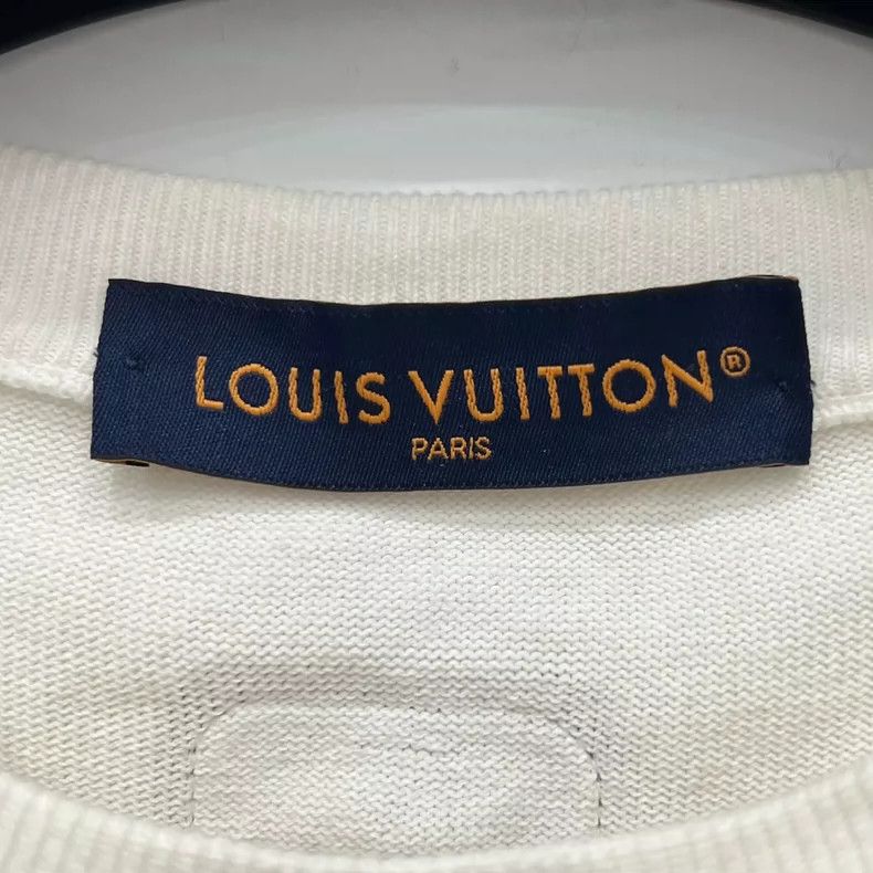 Louis Vuitton louis vuitton White leather logo knit short sleeves Size US XL / EU 56 / 4 - 3 Thumbnail