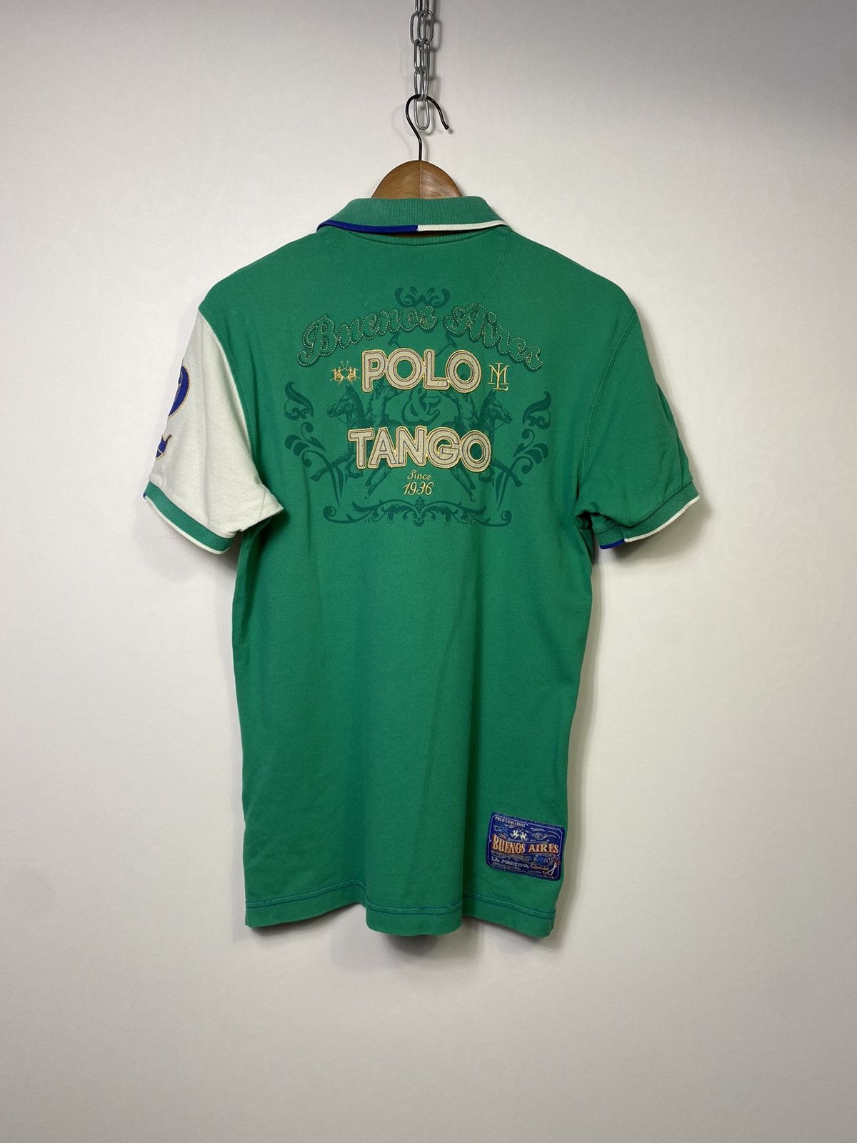 La Martina × Vintage Rare LA MARTINA Chief Keef Style Mens Polo T-shirt Size US L / EU 52-54 / 3 - 2 Thumbnail