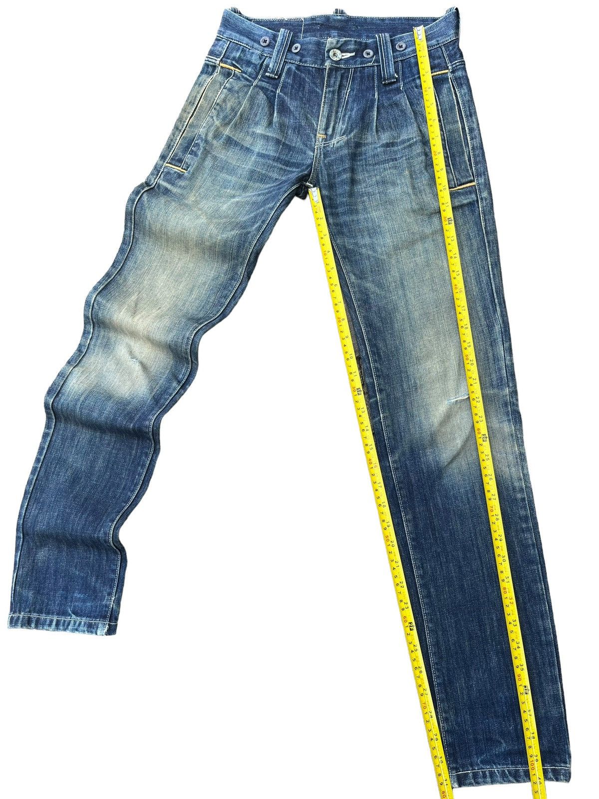 Levi's Vintage Levi’s Blue Mud Faded Washed Multiple Button Jeans Size US 28 / EU 44 - 11 Thumbnail