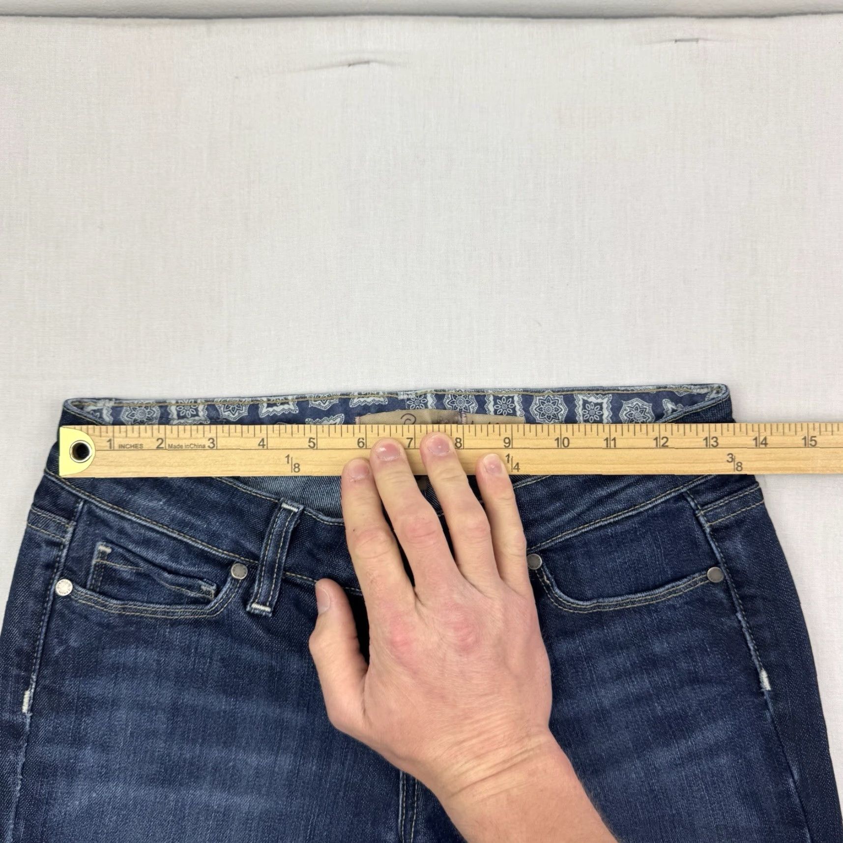 Paige VINTAGE Paige Jeans Womens Bootcut 26 Low Waist Blue Hipster Hippie USA Vtg 32.5in Inseam Jeans Womens Size 26" / US 2 / IT 38 - 7 Thumbnail
