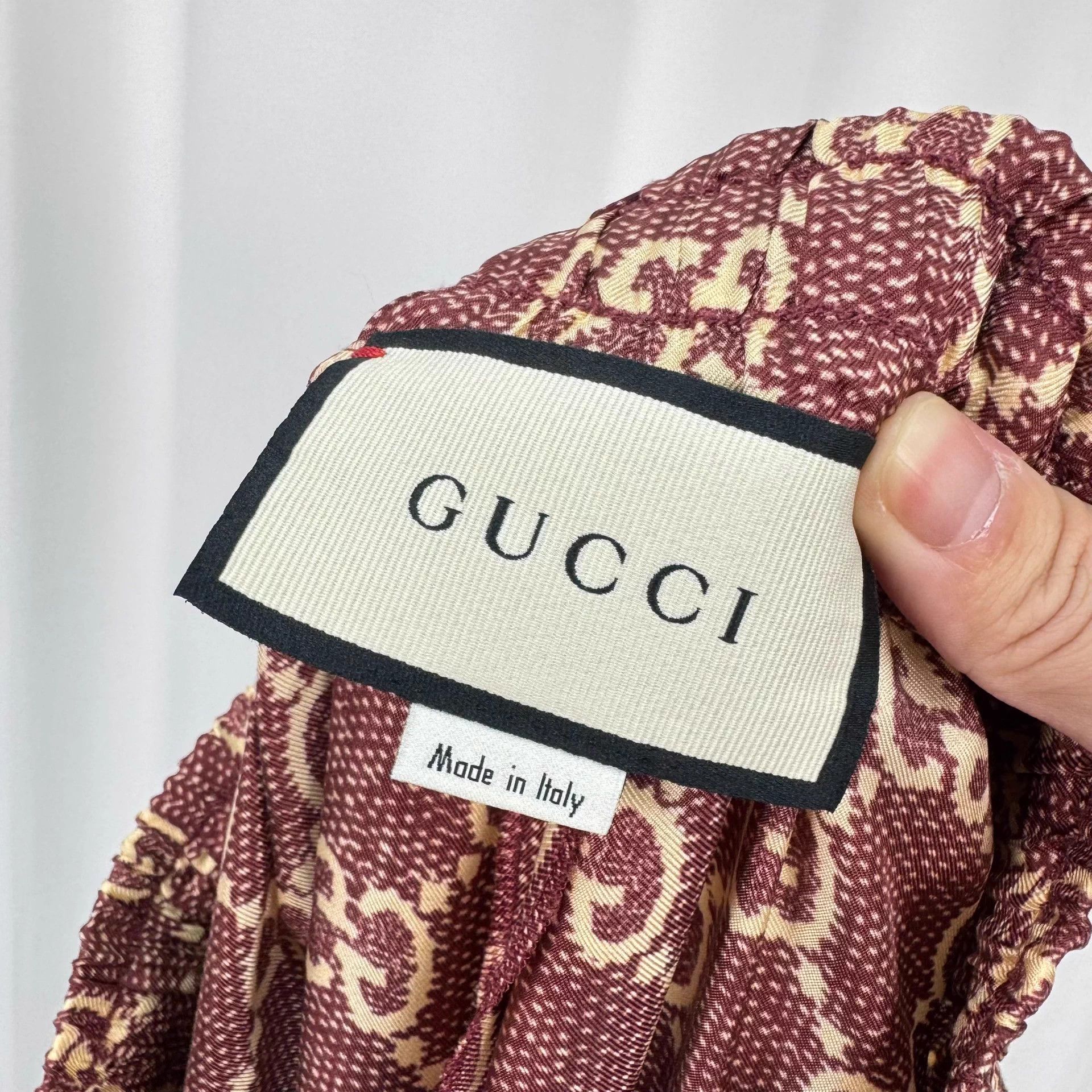 Gucci Gucci all over GG webbing silk pants M new Size 31" - 6 Thumbnail