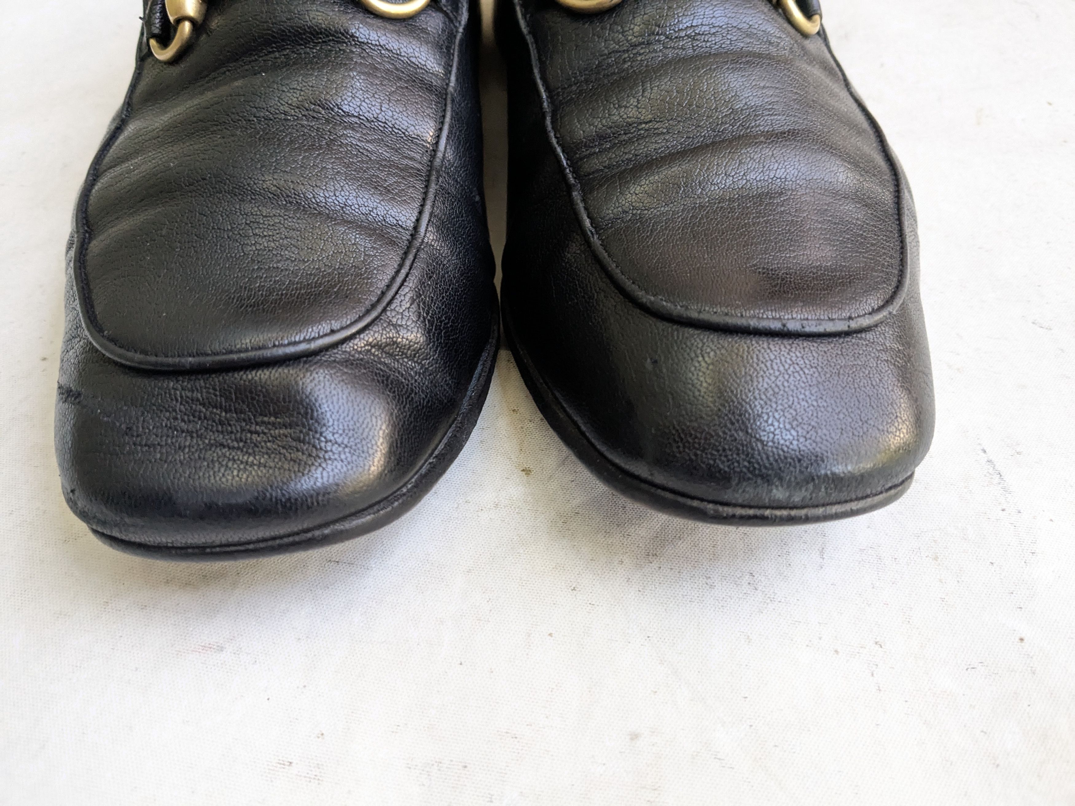 Gucci Gucci Horsebit Loafers Black Leather 10 Snaffle Mules Size US 10 / EU 43 - 4 Thumbnail