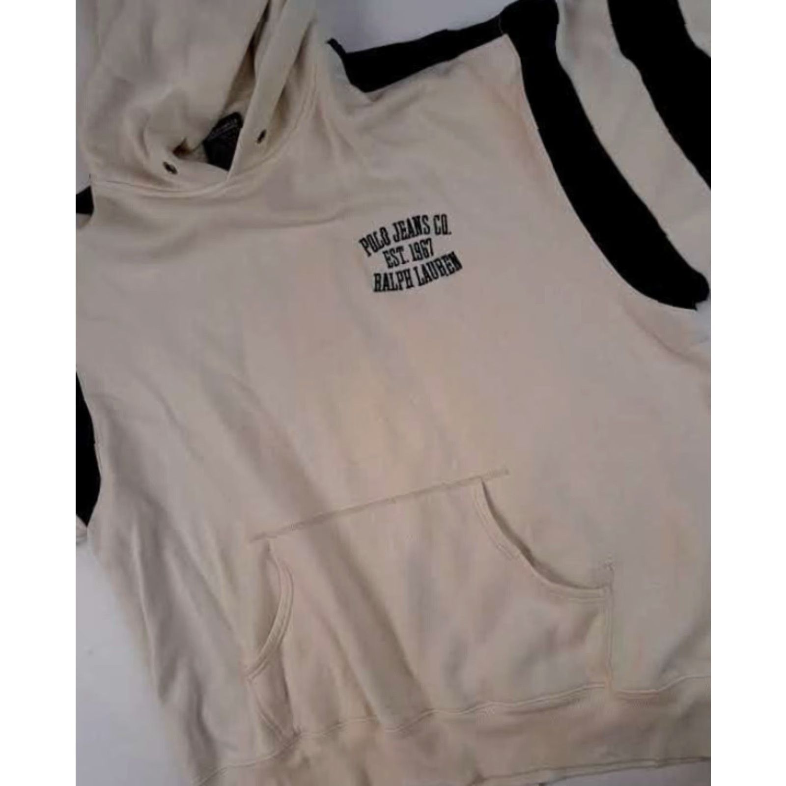 Polo Ralph Lauren Polo Ralph Lauren Sweatshirt Hoodie XL White Men Pullover Hooded Drawstring Missing Box Marks 28in Long 27in Pit to Pit Size US XL / EU 56 / 4 - 4 Thumbnail