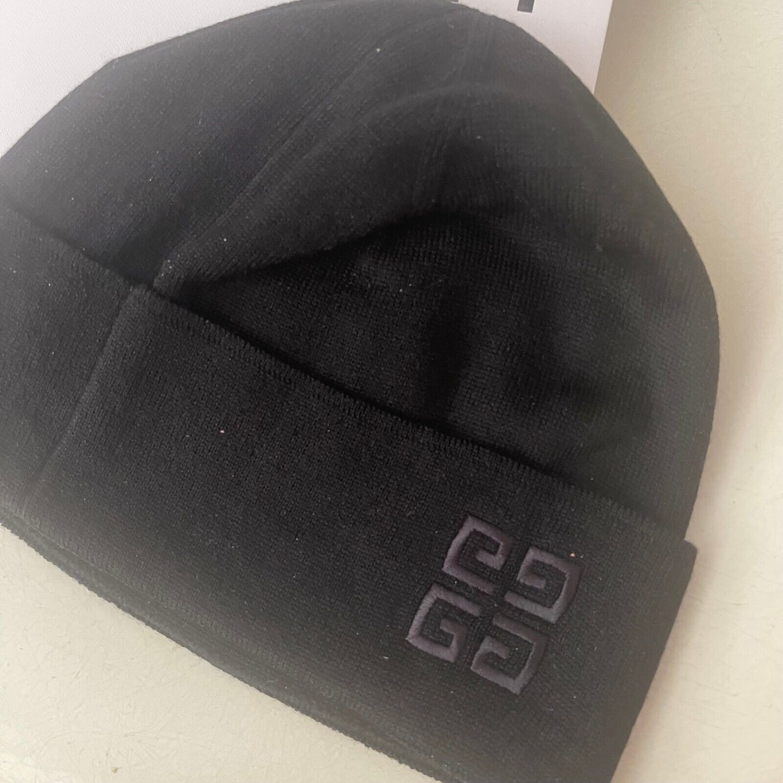 Givenchy Logo Beanie Watchcap Hat Wool 4G Emroidered Unisex NEW Size ONE SIZE - 5 Thumbnail