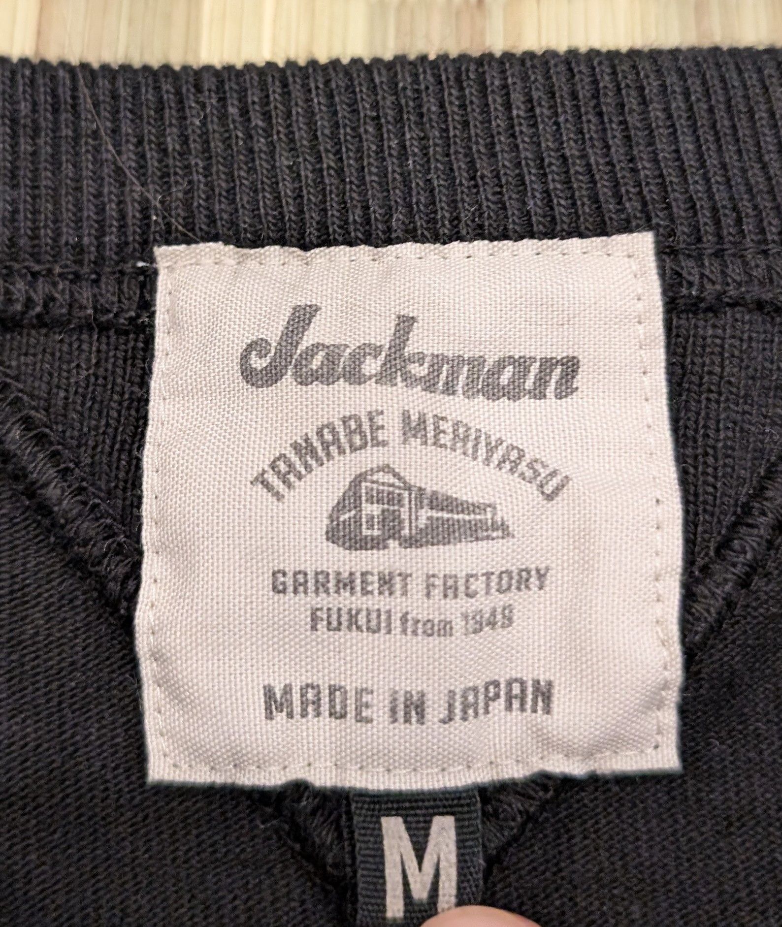 Jackman Jackman Heavyweight 100% Cotton T-shirt Black Made in Japan Size US M / EU 48-50 / 2 - 3 Thumbnail