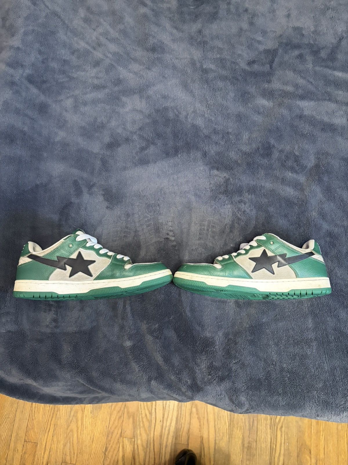 Bape Bapesta Sk8sta Green Grey Size US 11 / EU 44 - 7 Thumbnail