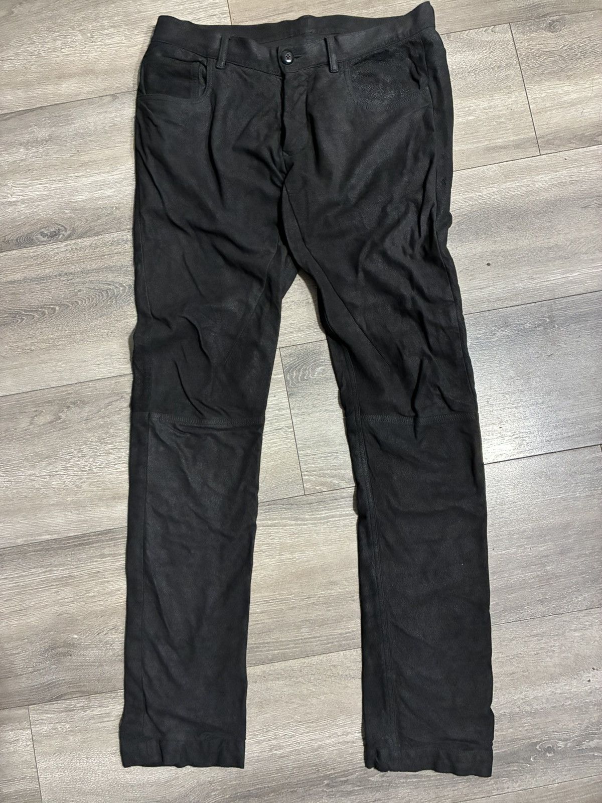 Rick Owens Olmar Lamb Leather Pants Size US 30 / EU 46 - 2 Thumbnail