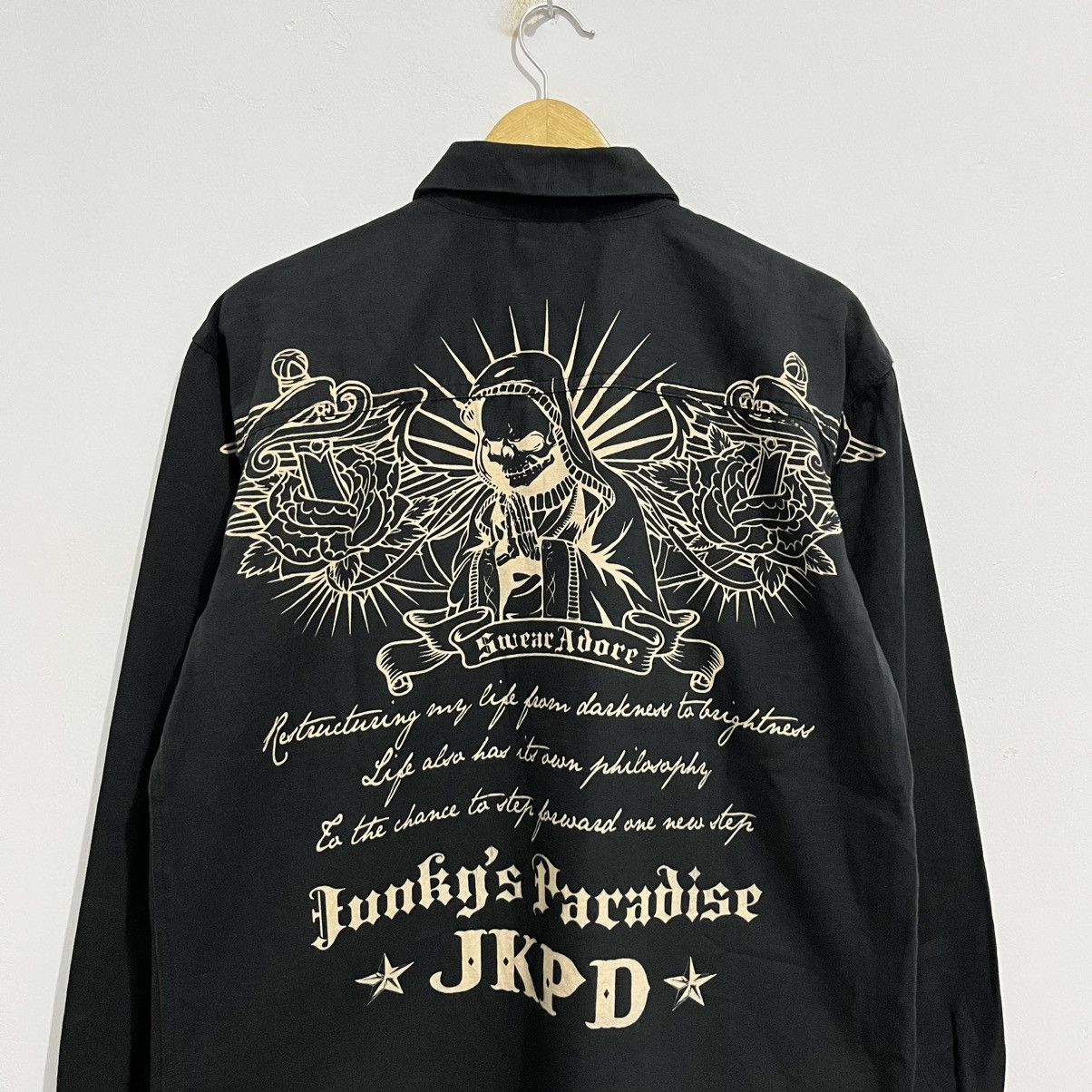 Japanese Brand JKPD Junky’s Paradise Graphic Shirt - Black Size US L / EU 52-54 / 3 - 2 Thumbnail