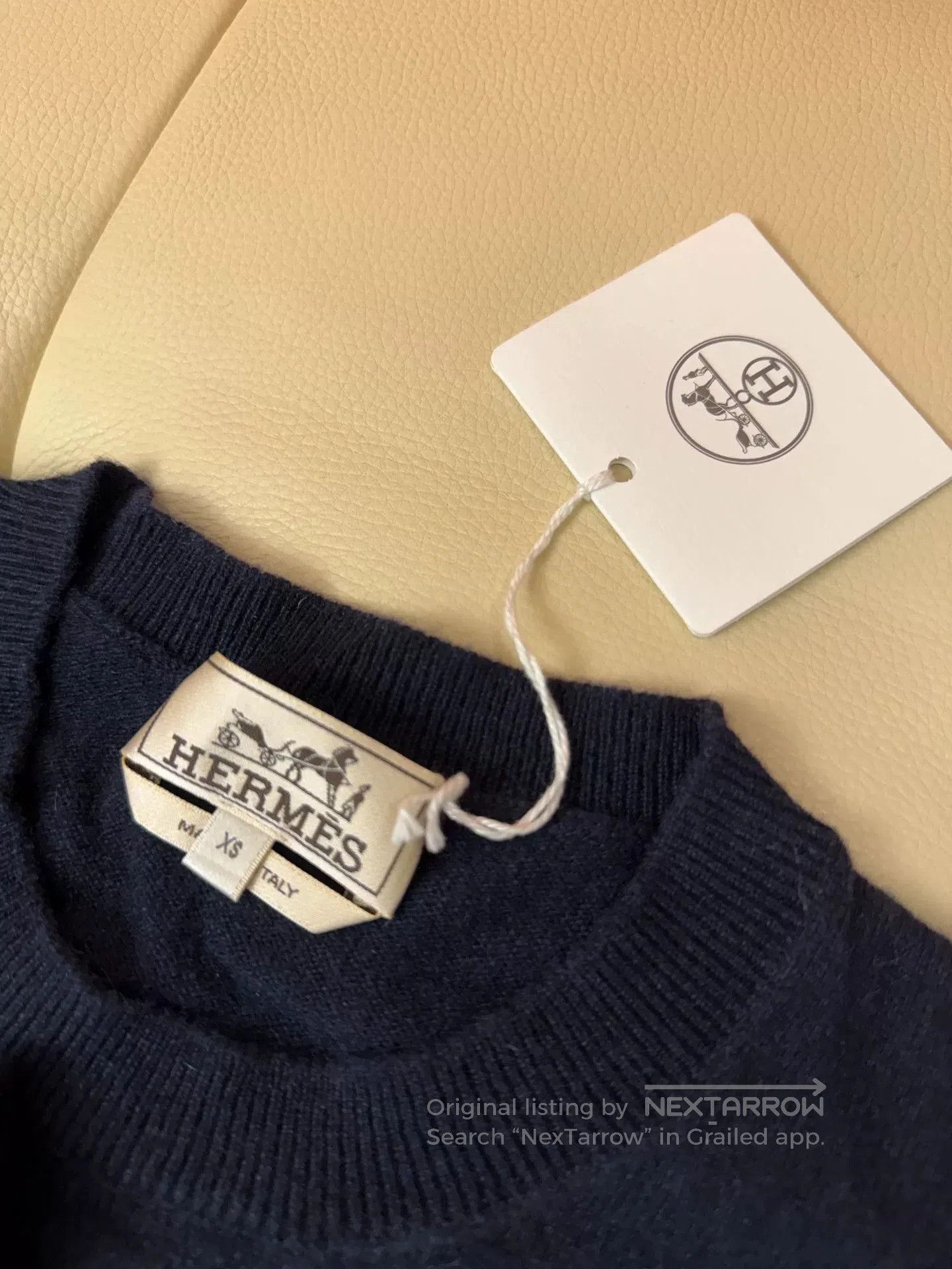Hermes Hermes Men's Navy Cashmere Sweater. Size US S / EU 44-46 / 1 - 6 Thumbnail