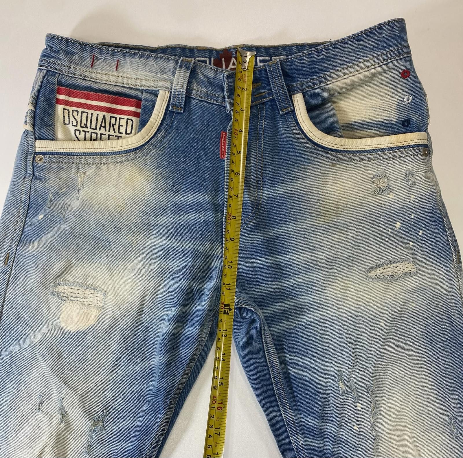Dsquared2 DSquared2 Distressed Blue Denim Jeans 32 Size US 32 / EU 48 - 3 Thumbnail