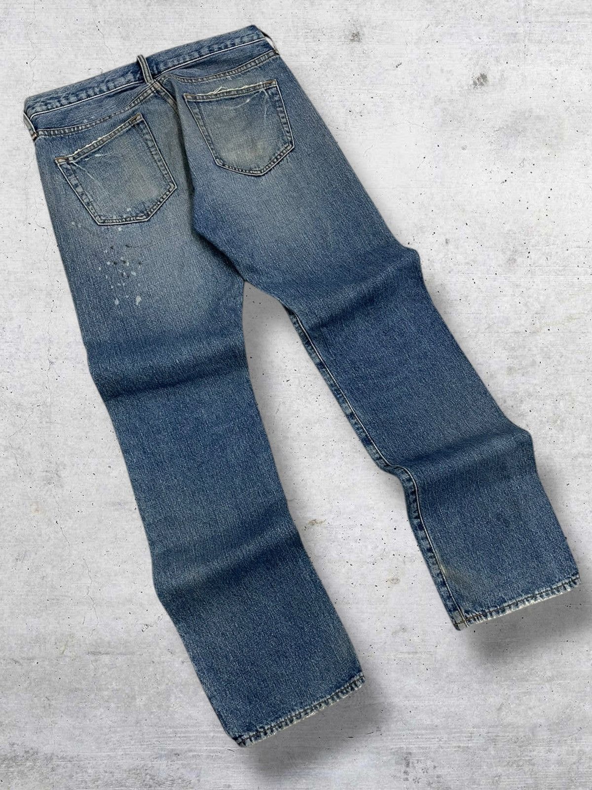 semanticdesign VINTAGE JAPAN IN THE ATTIC SPLASH RIPPED DISTRESSED DENIM Size US 30 / EU 46 - 10 Thumbnail