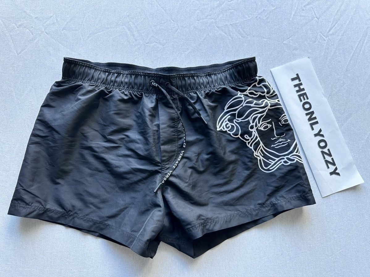 image of Versace Black Medusa Swim Shorts Size 5, Men's