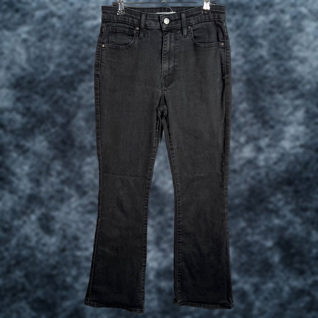 Levi's Levi's Womens Bootcut Jeans 29 x 28 Black Denim Sustainable Regular Mid Rise Size 29" - 1 Thumbnail