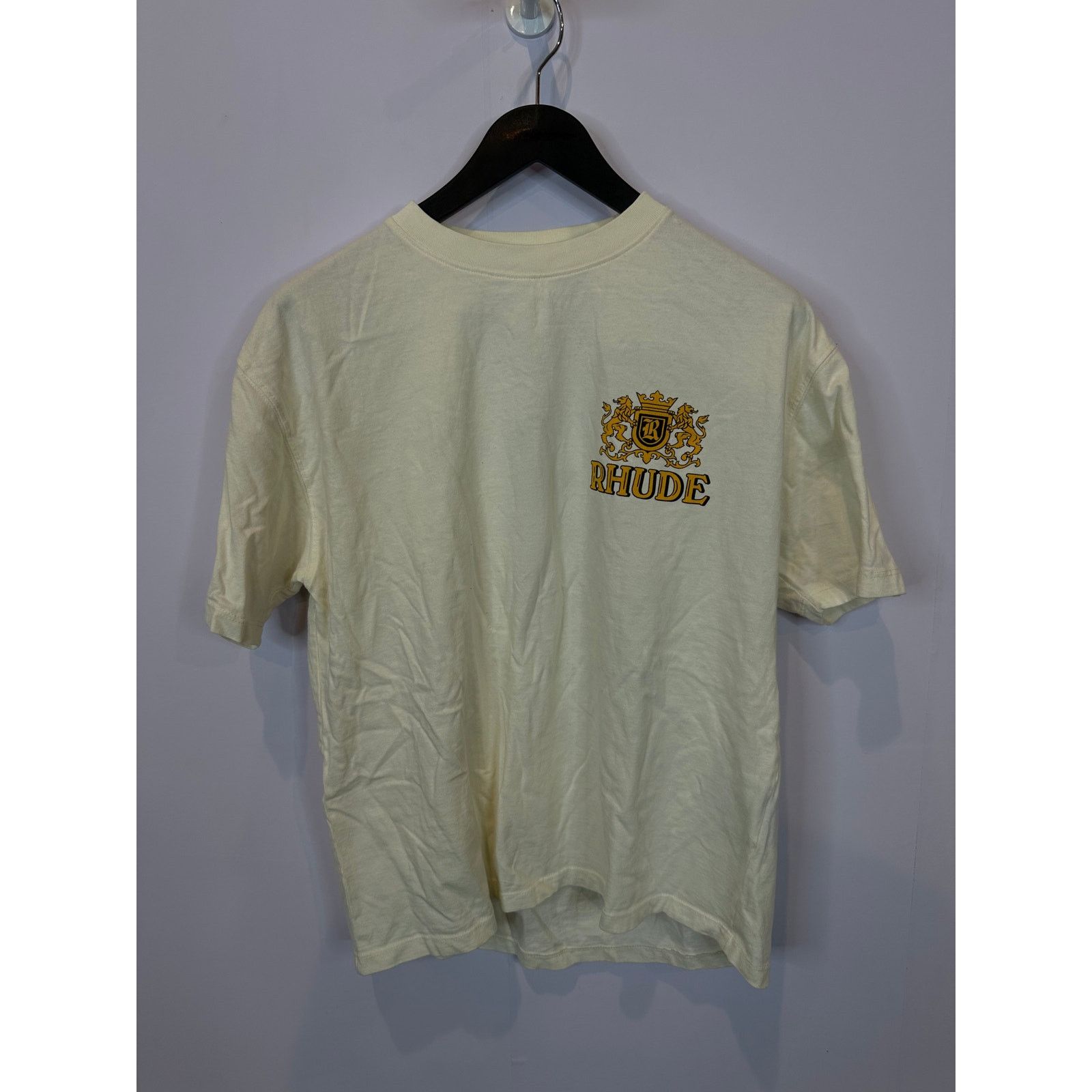 Rhude Rhude Premium Cigars Tee Cream Yellow Used Small Size US S / EU 44-46 / 1 - 1 Thumbnail