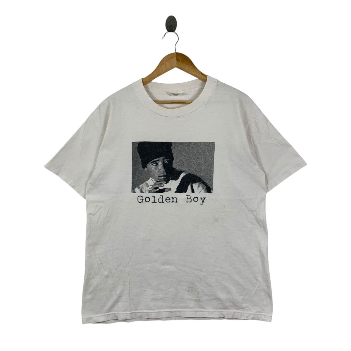 Vintage Vintage Oscar De La Hoya Golden BoyBoxer Boxing TShirt SizeL Size US L / EU 52-54 / 3 - 1 Thumbnail
