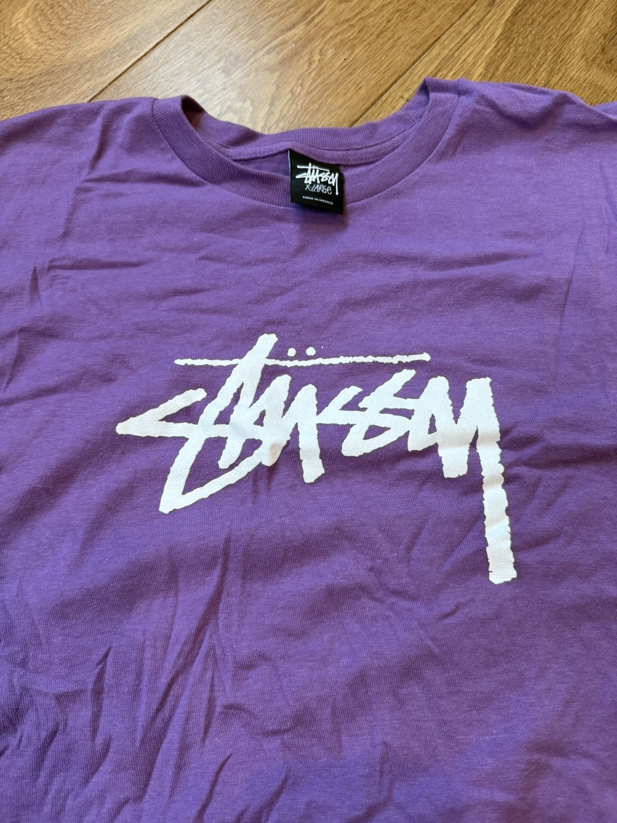 Stussy Stussy Stock Tee Purple Size US XL / EU 56 / 4 - 2 Thumbnail