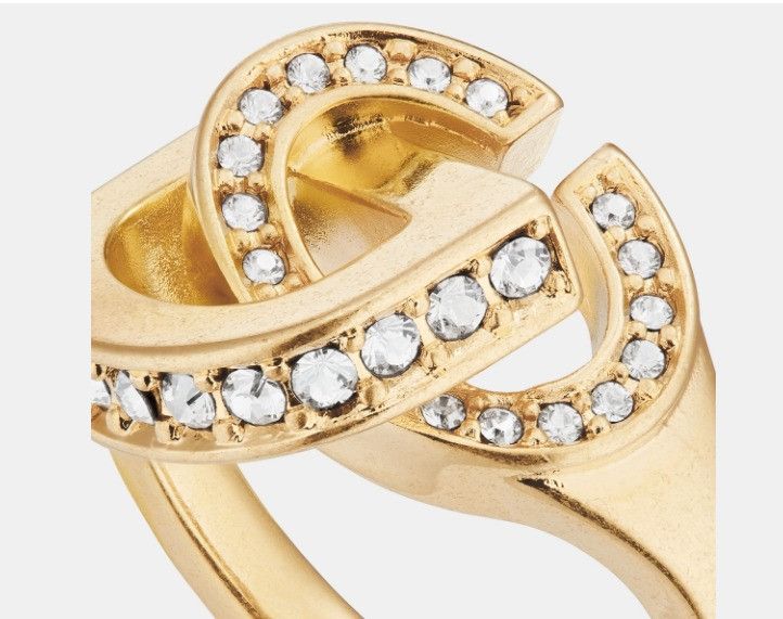 Dior o1w1db11224 Size: OS / CD Lock Ring in Gold Size ONE SIZE - 4 Thumbnail