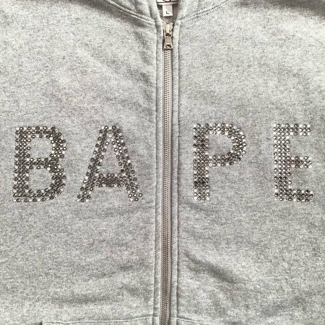 Bape × Swarovski BAPE × Swarovski Sweat Zip Hoodie Vest a bathing ape NIGO Size US L / EU 52-54 / 3 - 3 Thumbnail