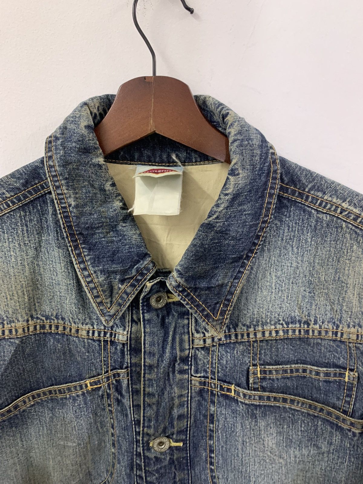 MasterPiece Japanese Brand MASTERPIECE Washed Rusty Denim Jacket Size US L / EU 52-54 / 3 - 5 Thumbnail