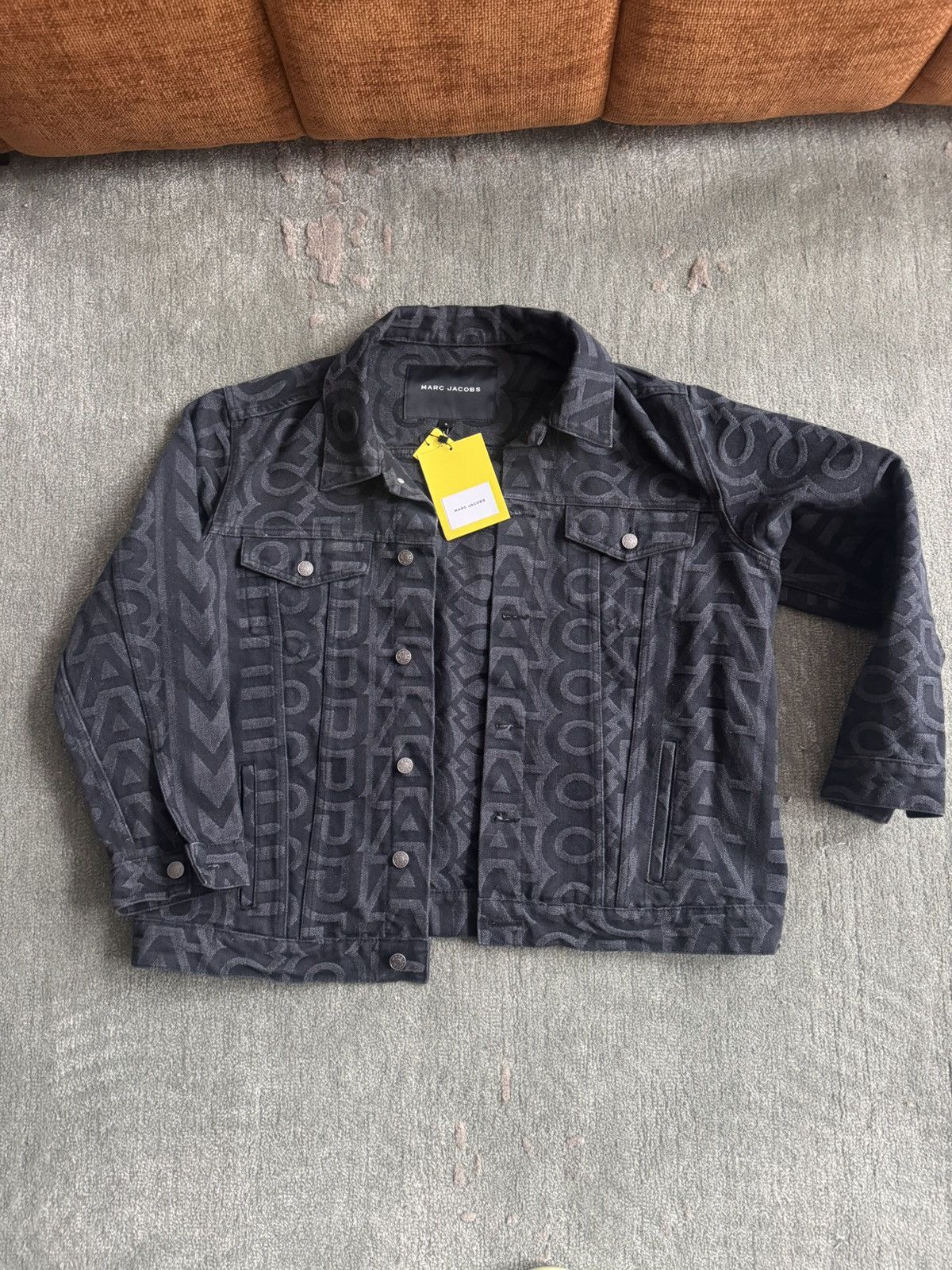 Marc Jacobs Mens Marc Jacobs Monogram Denim Jacket Size US S / EU 44-46 / 1 - 1 Thumbnail
