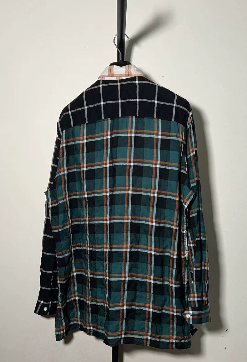 Loewe loewe Color-blocked leather patch logo shirt jacket 2506-Ne Size US L / EU 52-54 / 3 - 2 Thumbnail