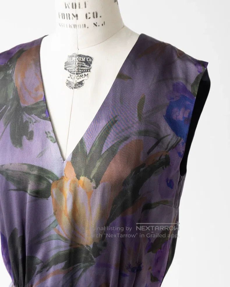 Dries Van Noten Dries Van Noten size:36 Floral Silk Sleeveless Dress Size S / US 4 / IT 40 - 4 Thumbnail