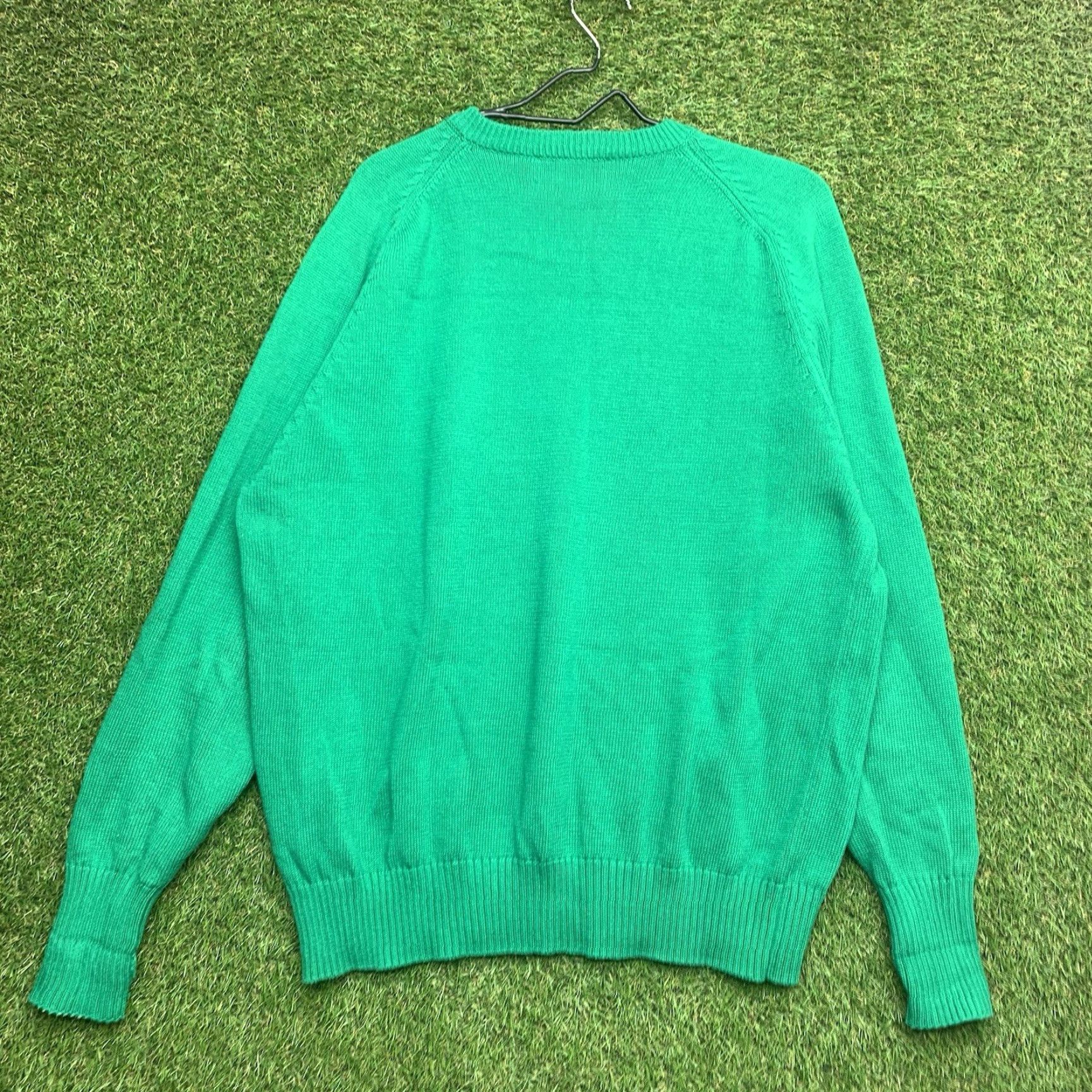 Vintage VINTAGE Slazenger Masters Golf Sweater Mens XL V-Neck Green Embroidered Logo Retro Hulking Pullover Size US XL / EU 56 / 4 - 2 Thumbnail