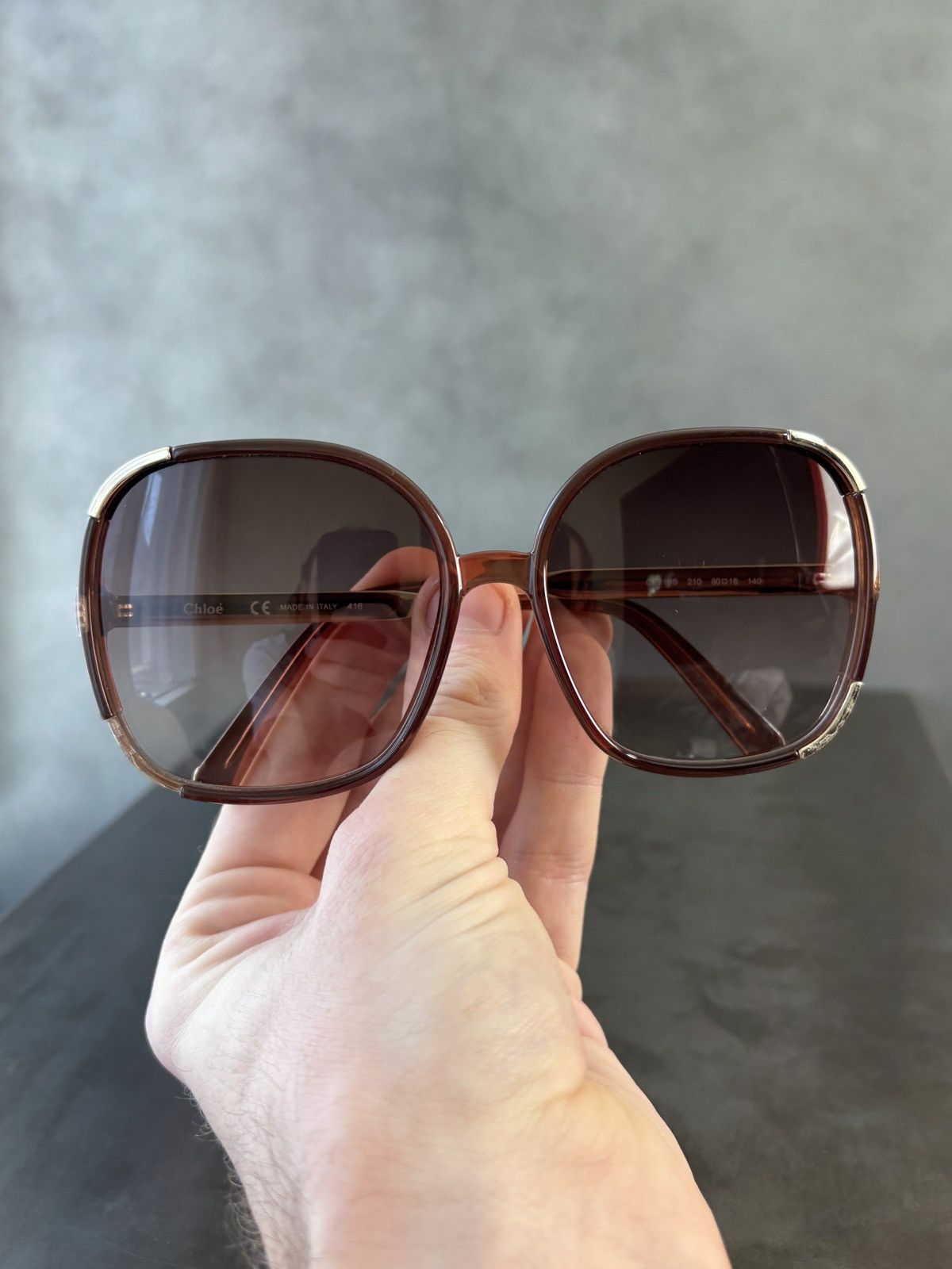 Chloe 2000s Chloe Sunglasses CE719S Ted Lapidus Oversize Square Size ONE SIZE - 5 Thumbnail