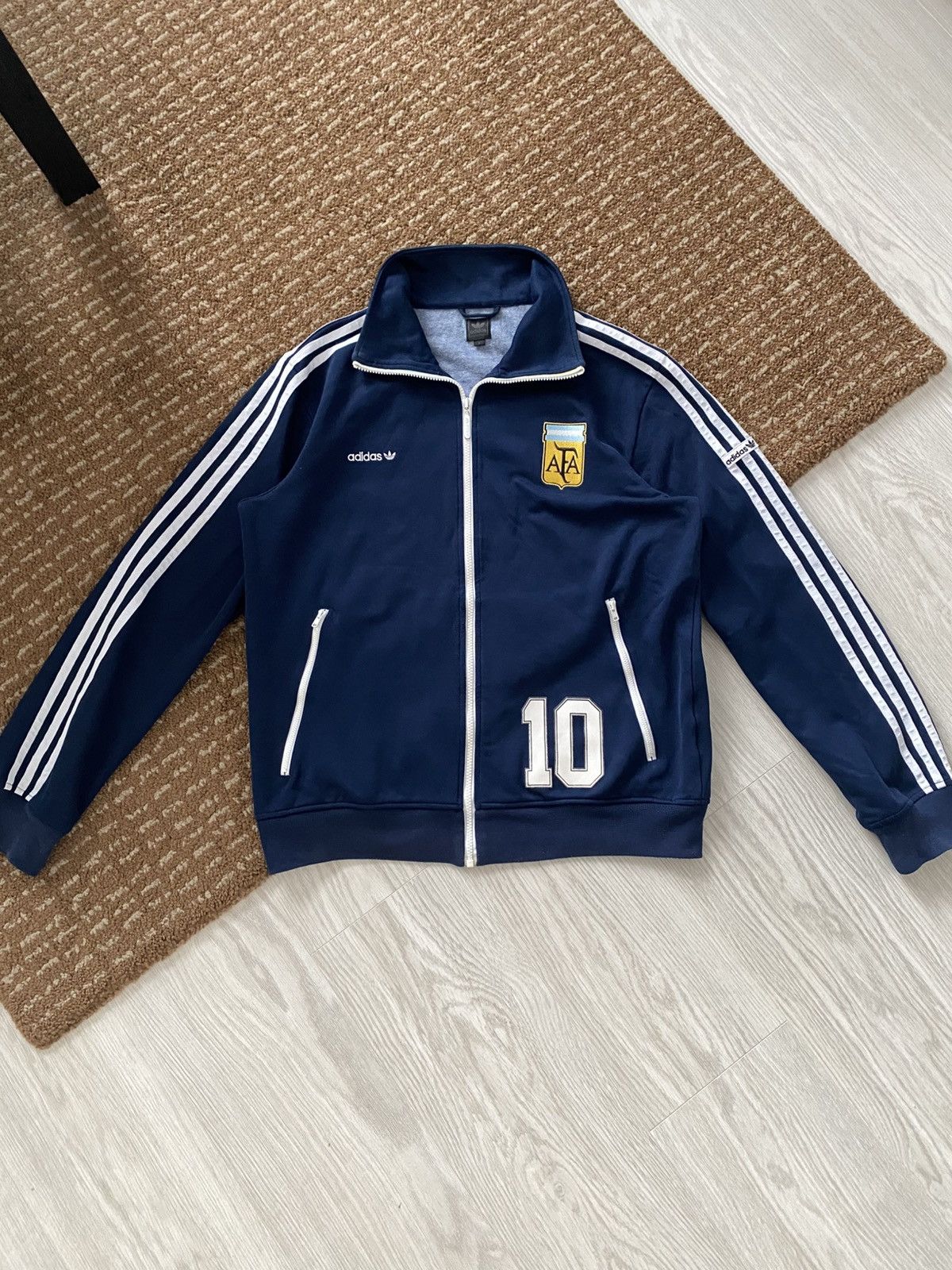 Vintage Very Rare Adidas Argentina Track Jacket Messi
