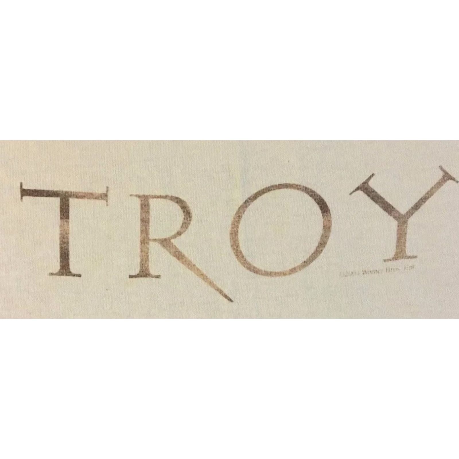 Vintage VINTAGE Troy Movie Faded Distress Promo Shirt XL Brad Pitt War Adventure Grunge Y2K Shirt Mens XL White 80s 90s Movie Promo Grunge Brad Pitt Troy Size US XL / EU 56 / 4 - 2 Thumbnail