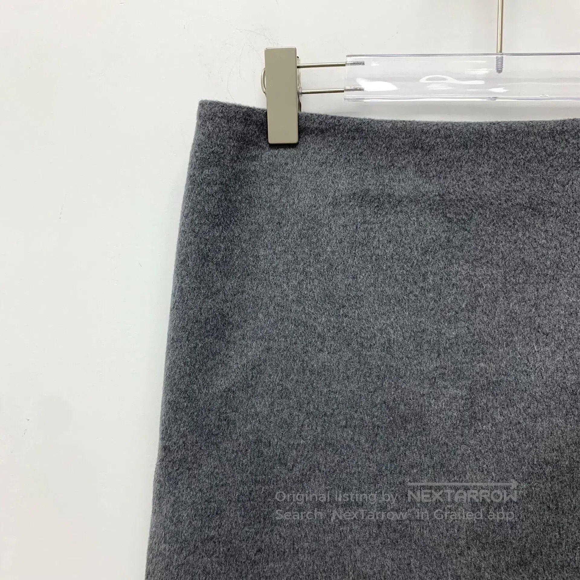 Miu Miu gray embroidered wool casual skirt by miu miu. Size US 38 / EU 54 - 3 Thumbnail